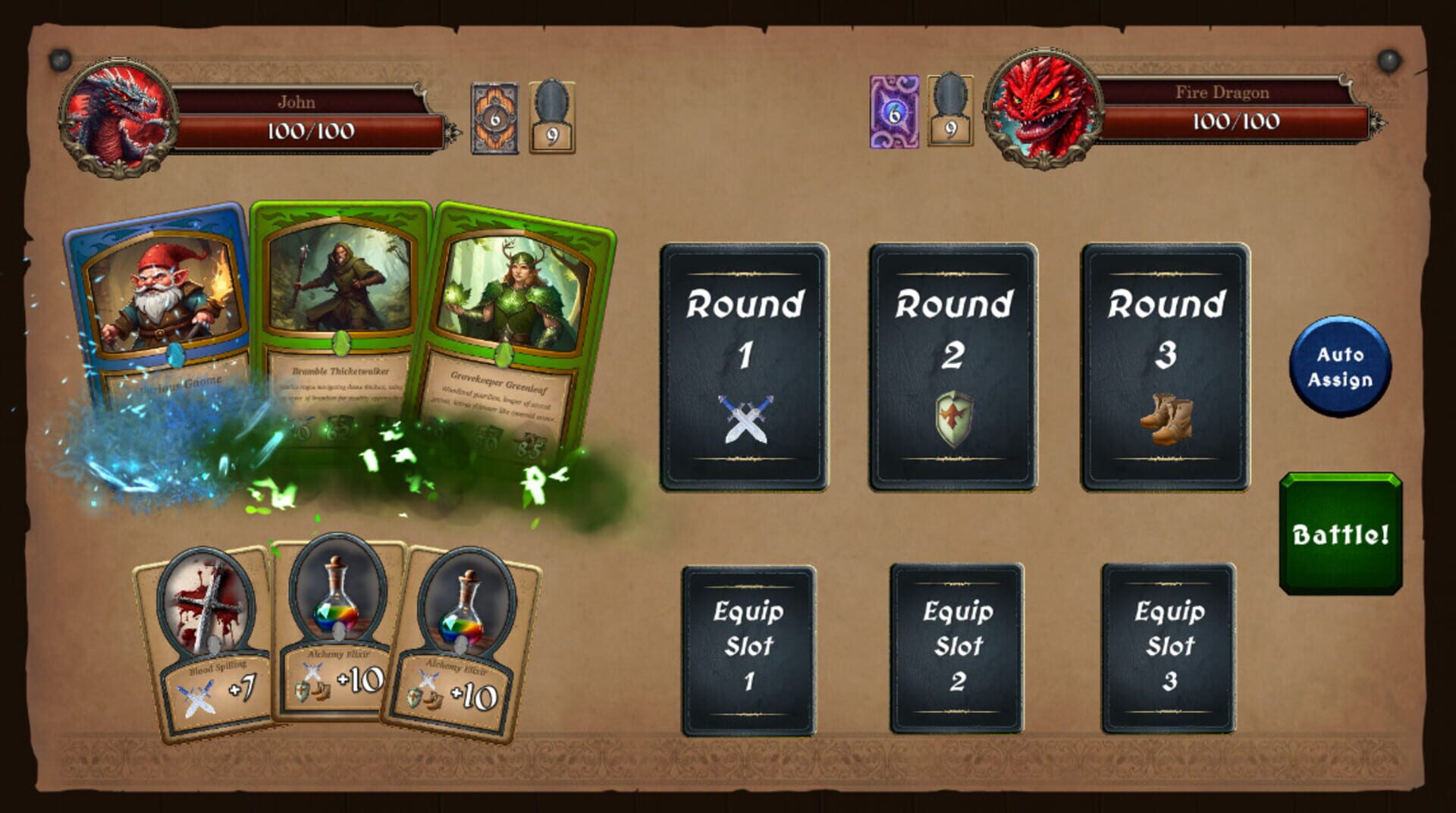 Dragon Fate: Cards and Minigames - Screenshot