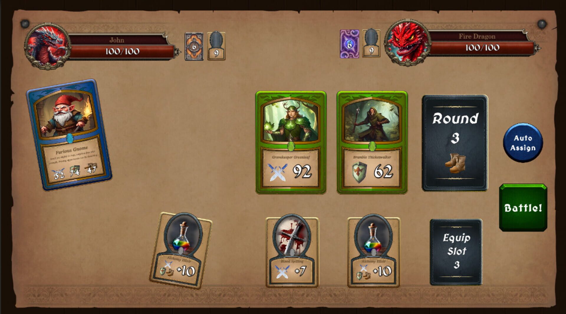 Dragon Fate: Cards and Minigames - Screenshot