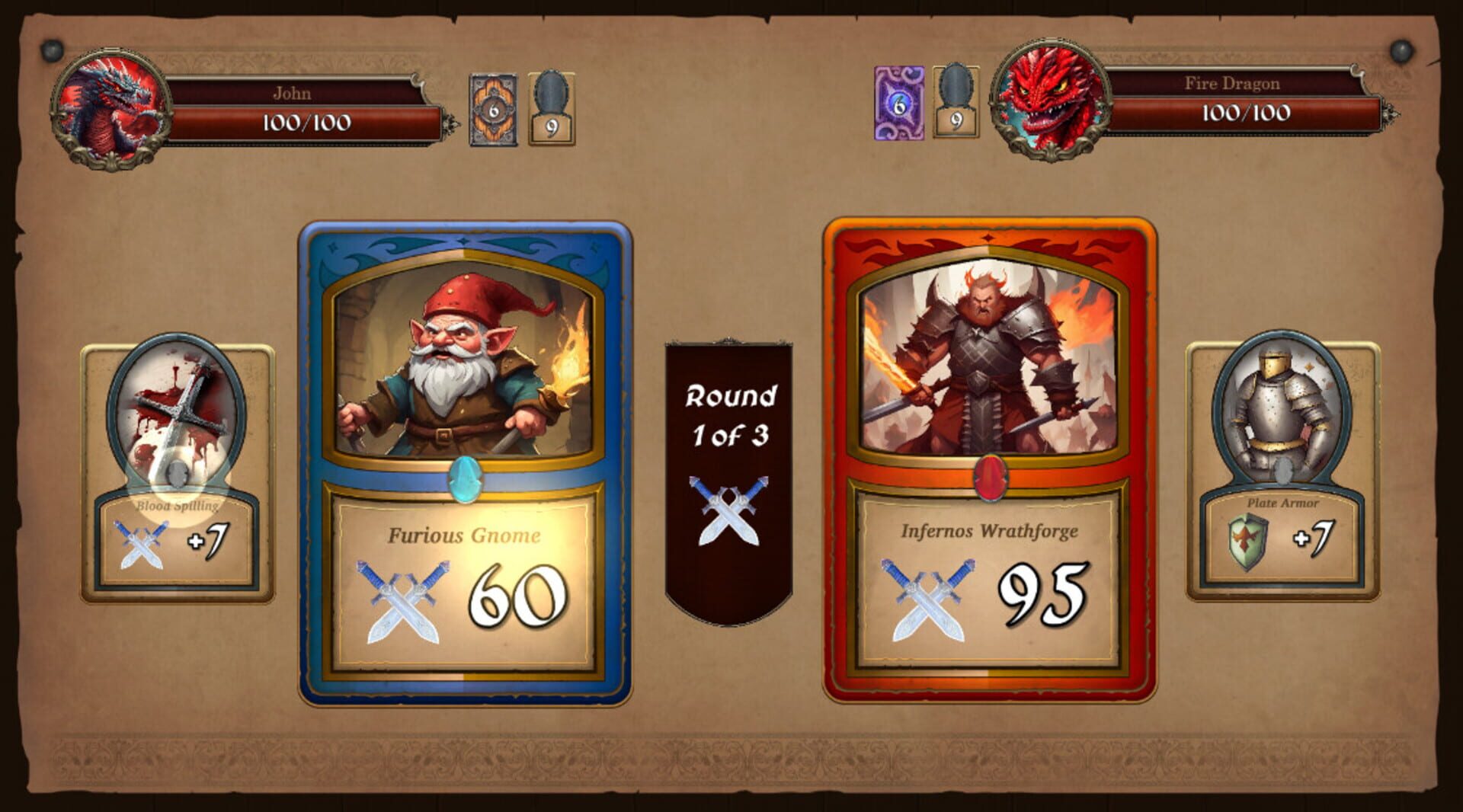 Dragon Fate: Cards and Minigames - Screenshot