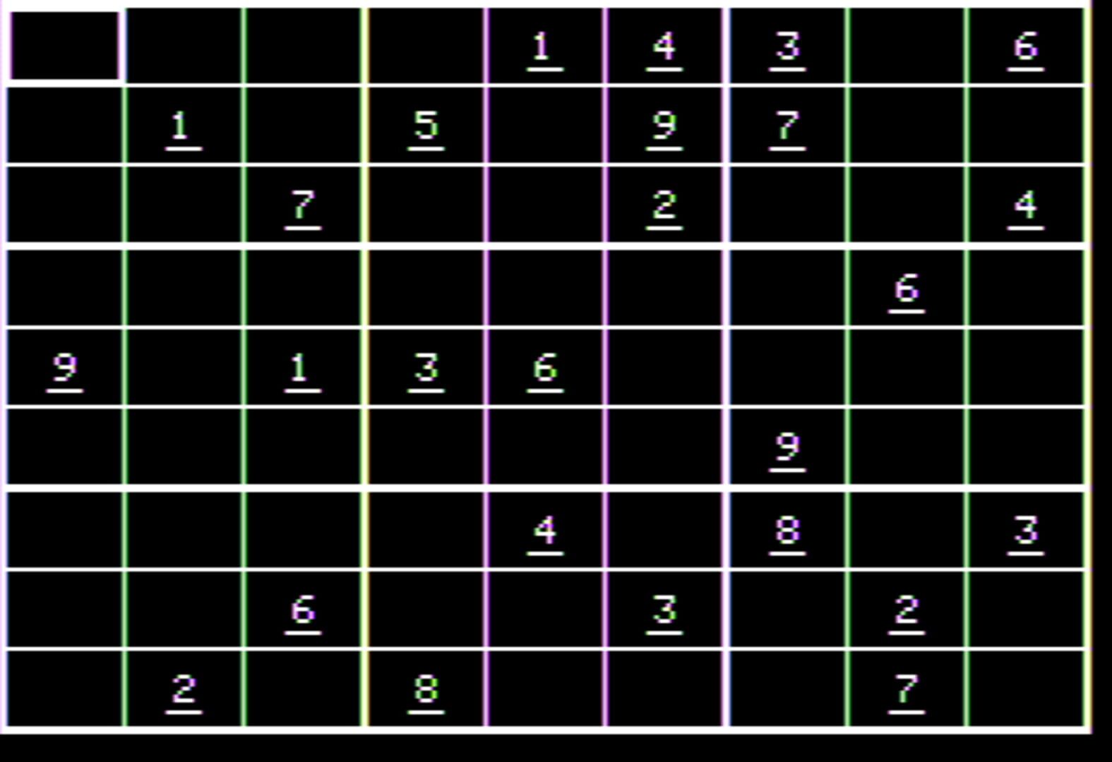 Apple II Sudoku