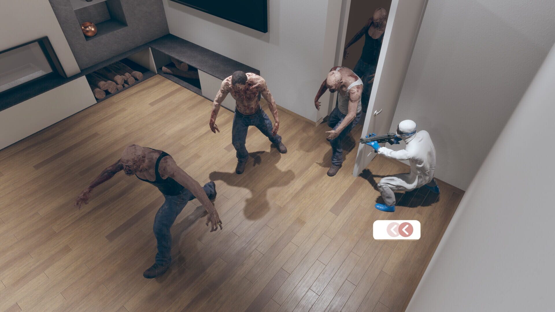 Facing Zombie,and 4 Walls - Screenshot