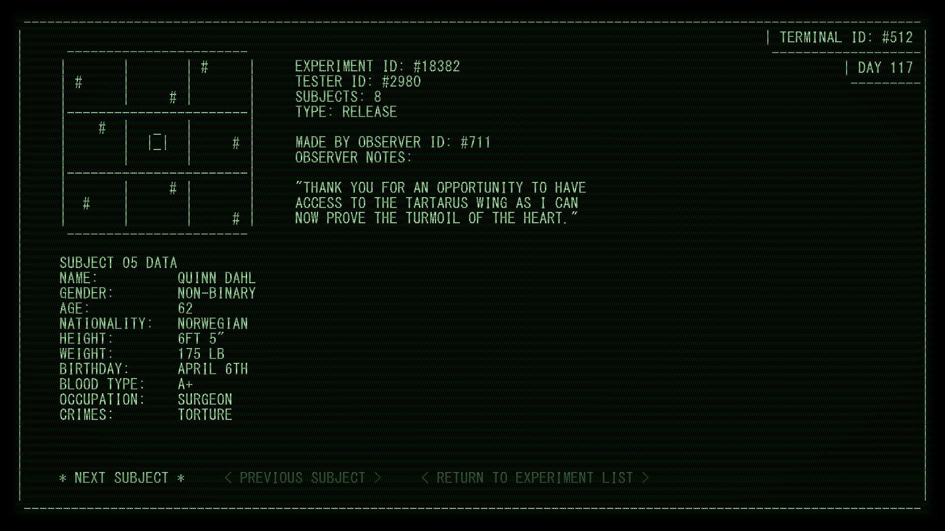 Second Thoughts: Terminal - Screenshot