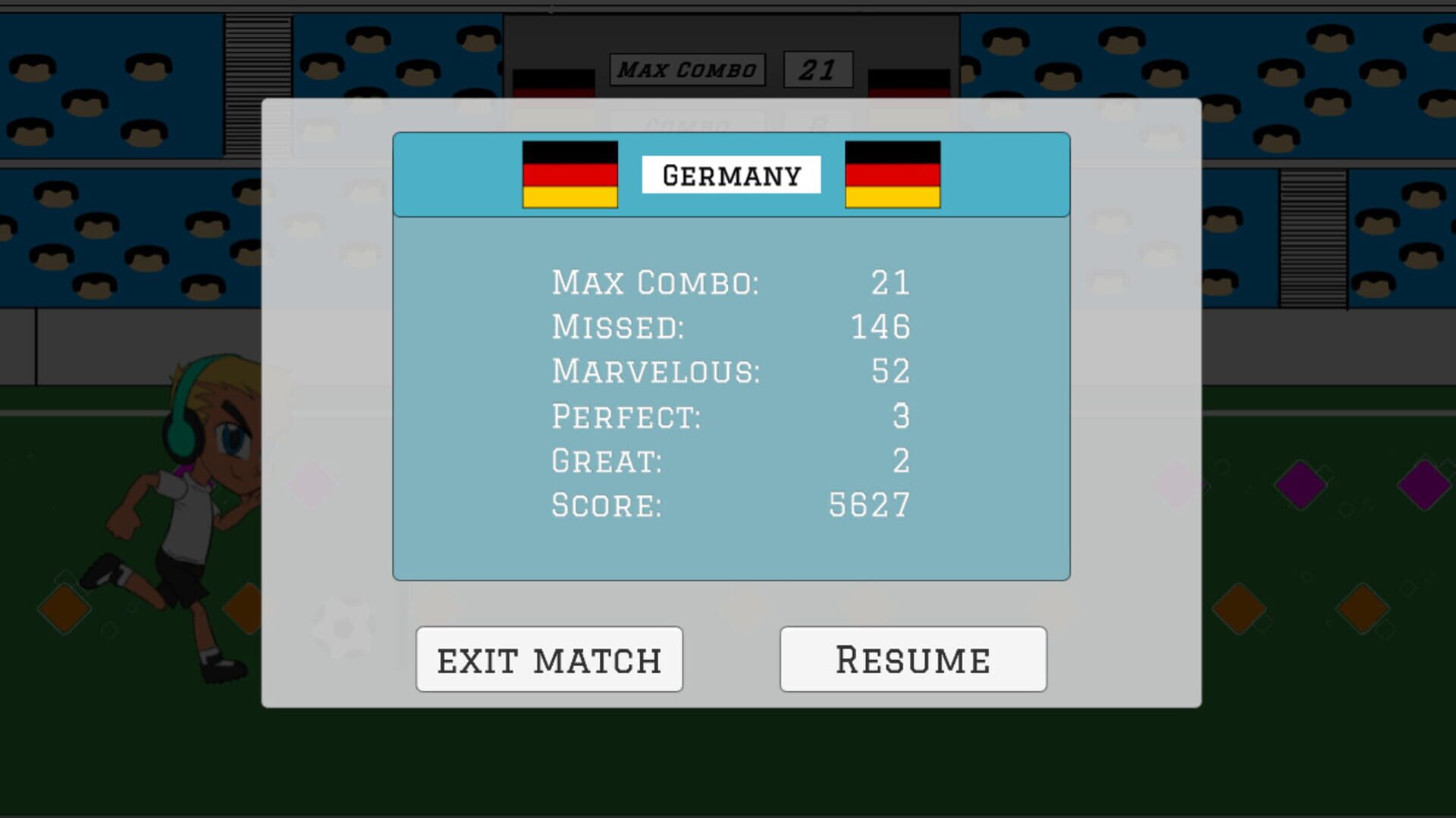 Rhythm Soccer - Screenshot