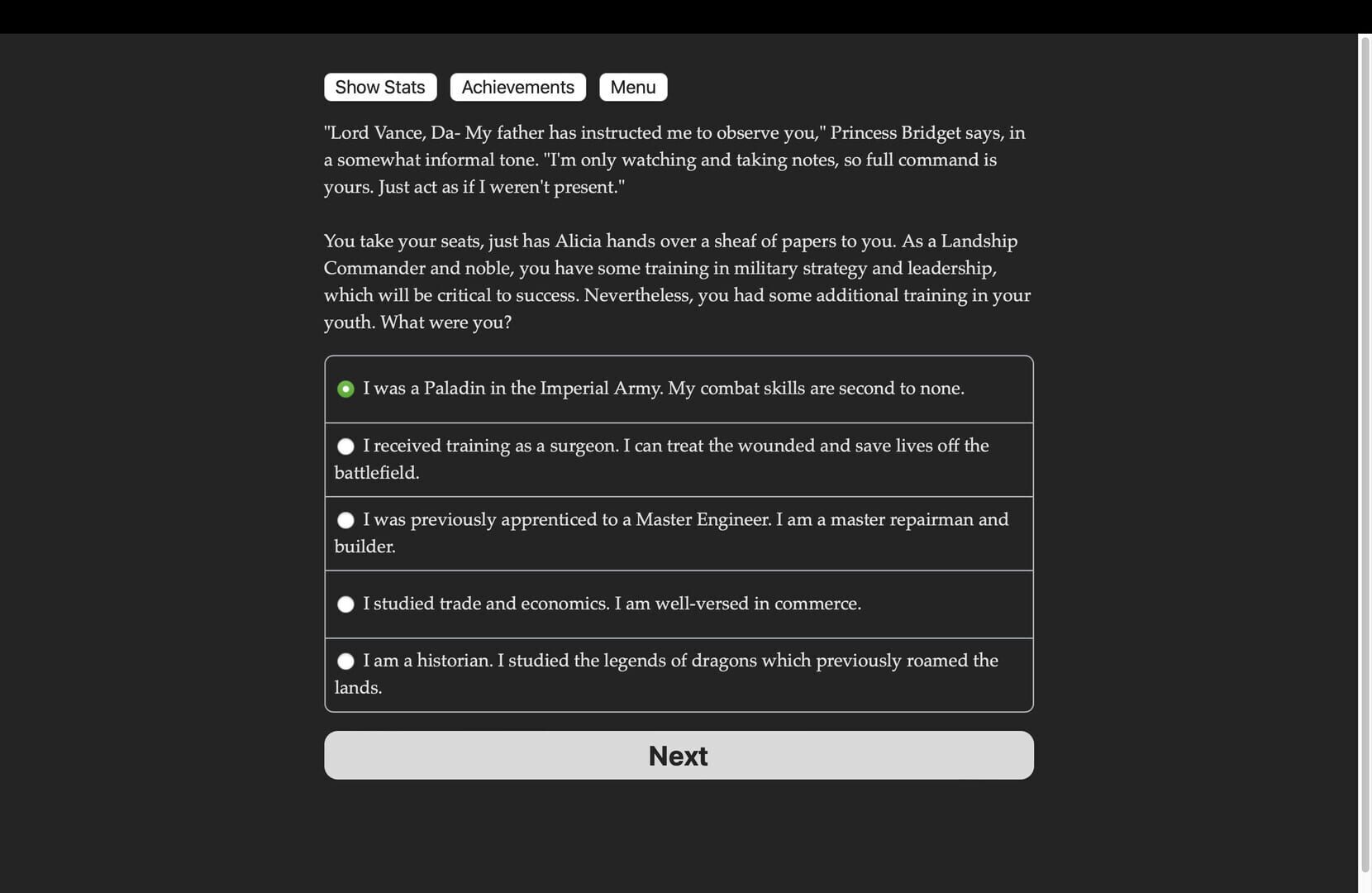 Game screenshot