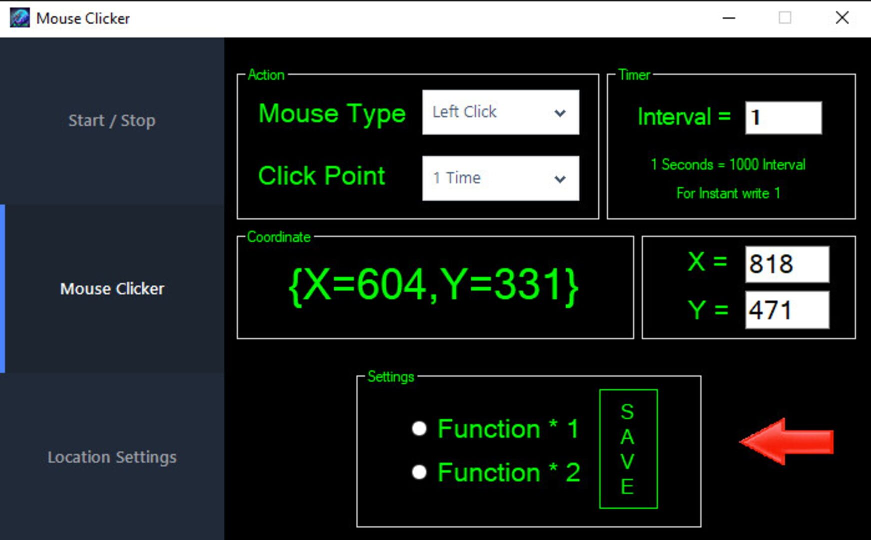Mouse Clicker - Screenshot