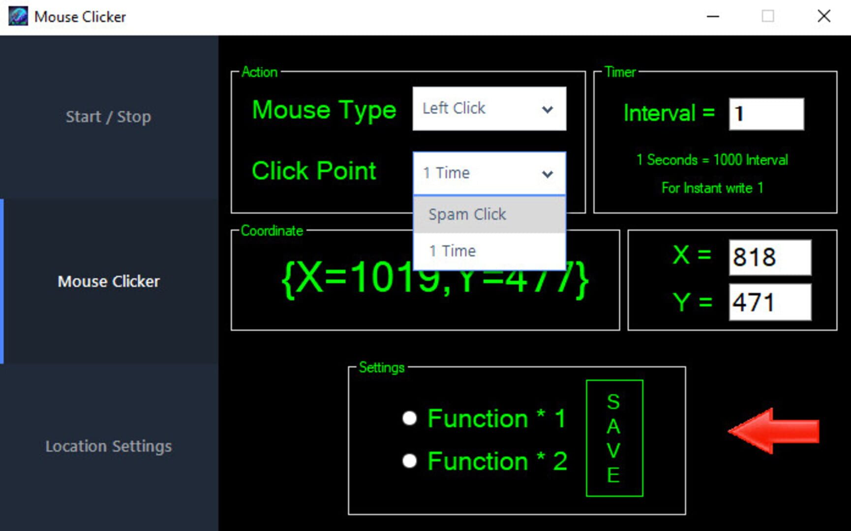 Mouse Clicker - Screenshot