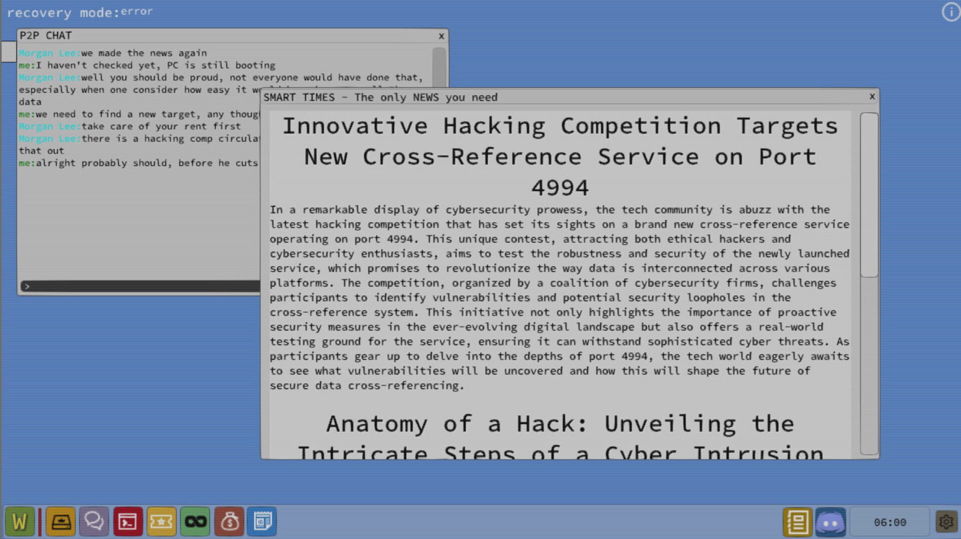 Desktop Hacker: Echoes of Pandora - Screenshot