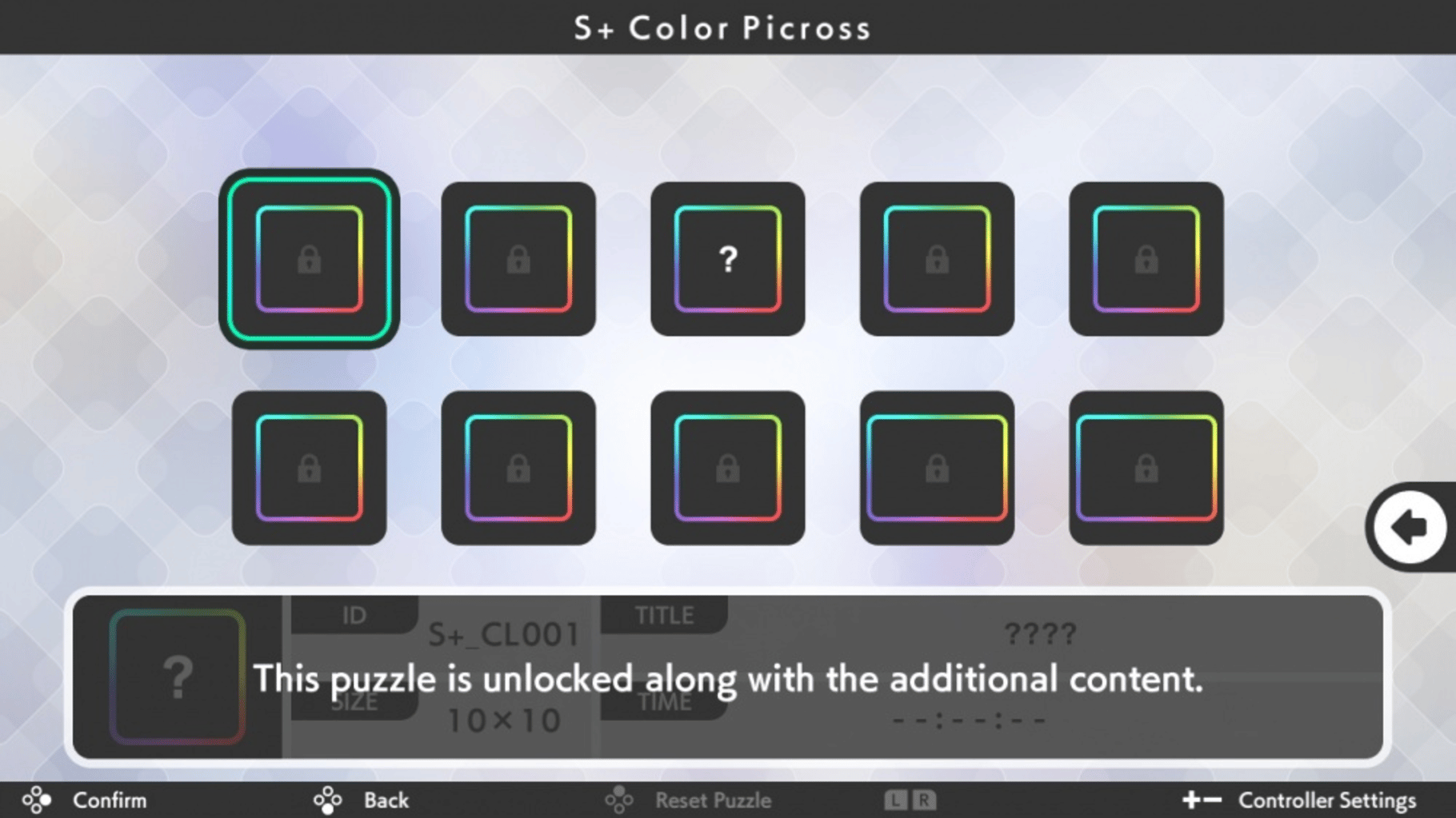 Picross S+ screenshot