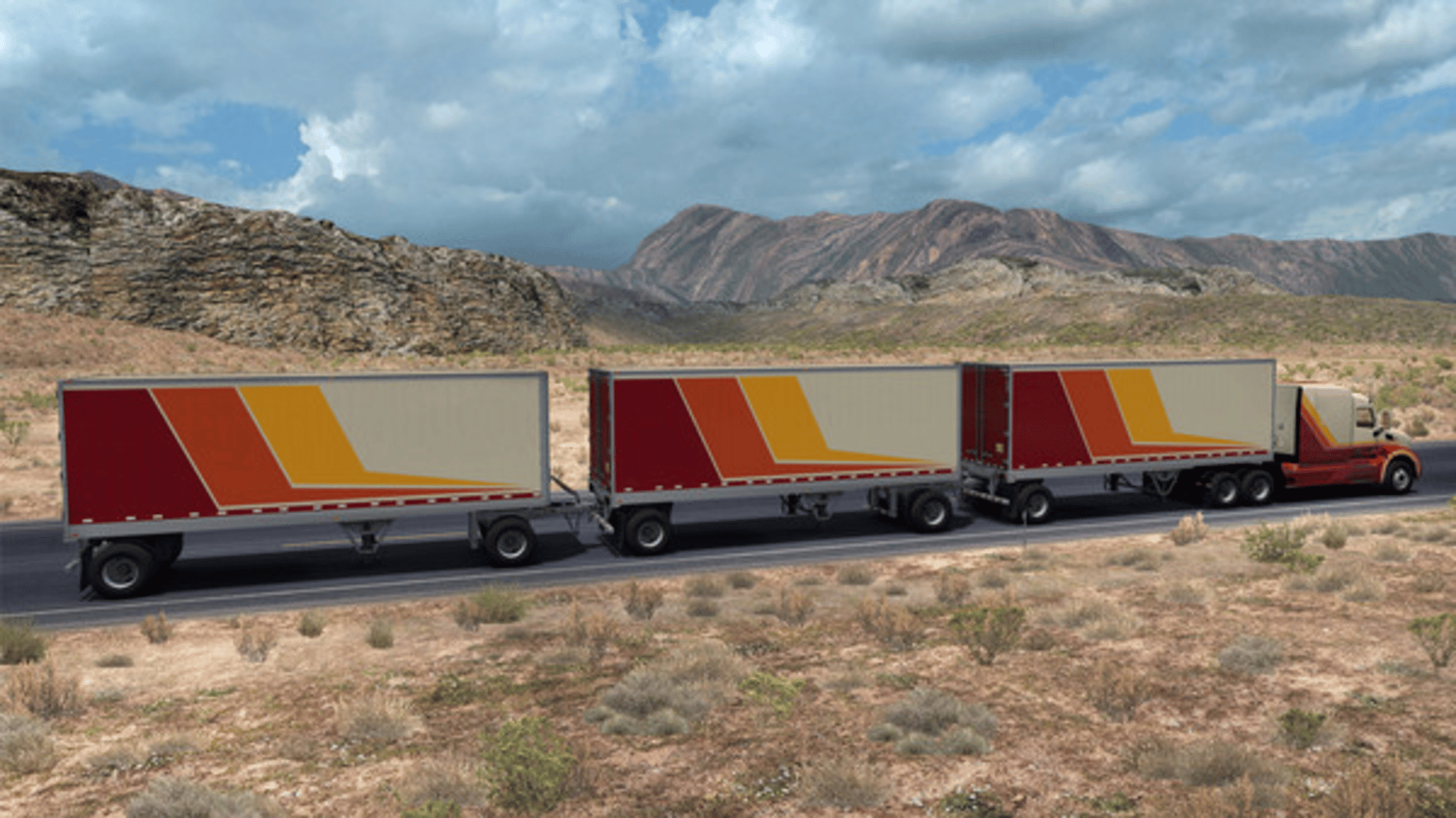 American Truck Simulator: Classic Stripes Paint Jobs Pack screenshot