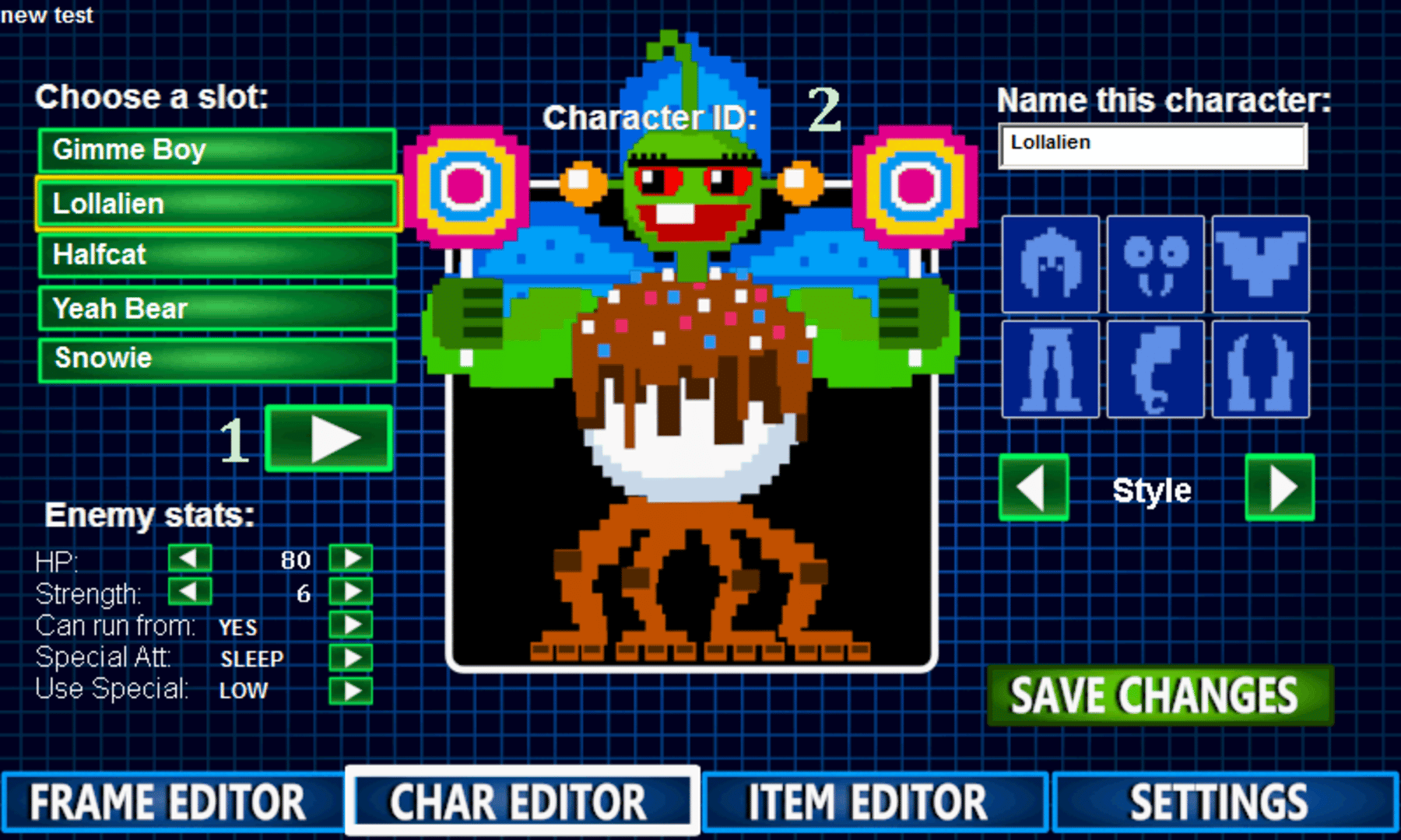 8-Bit RPG Creator: Cuddly Creatures screenshot