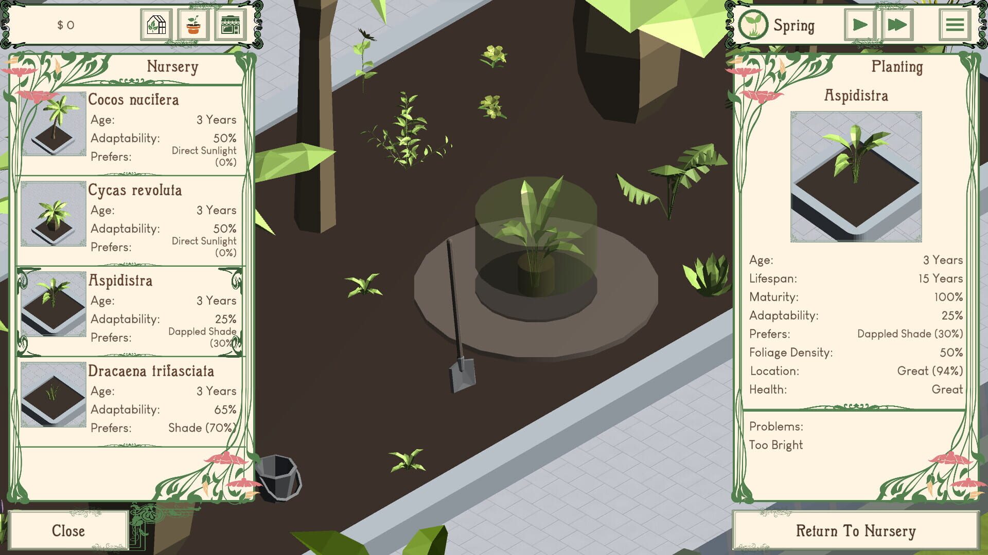 Palm Paradise Garden - Screenshot