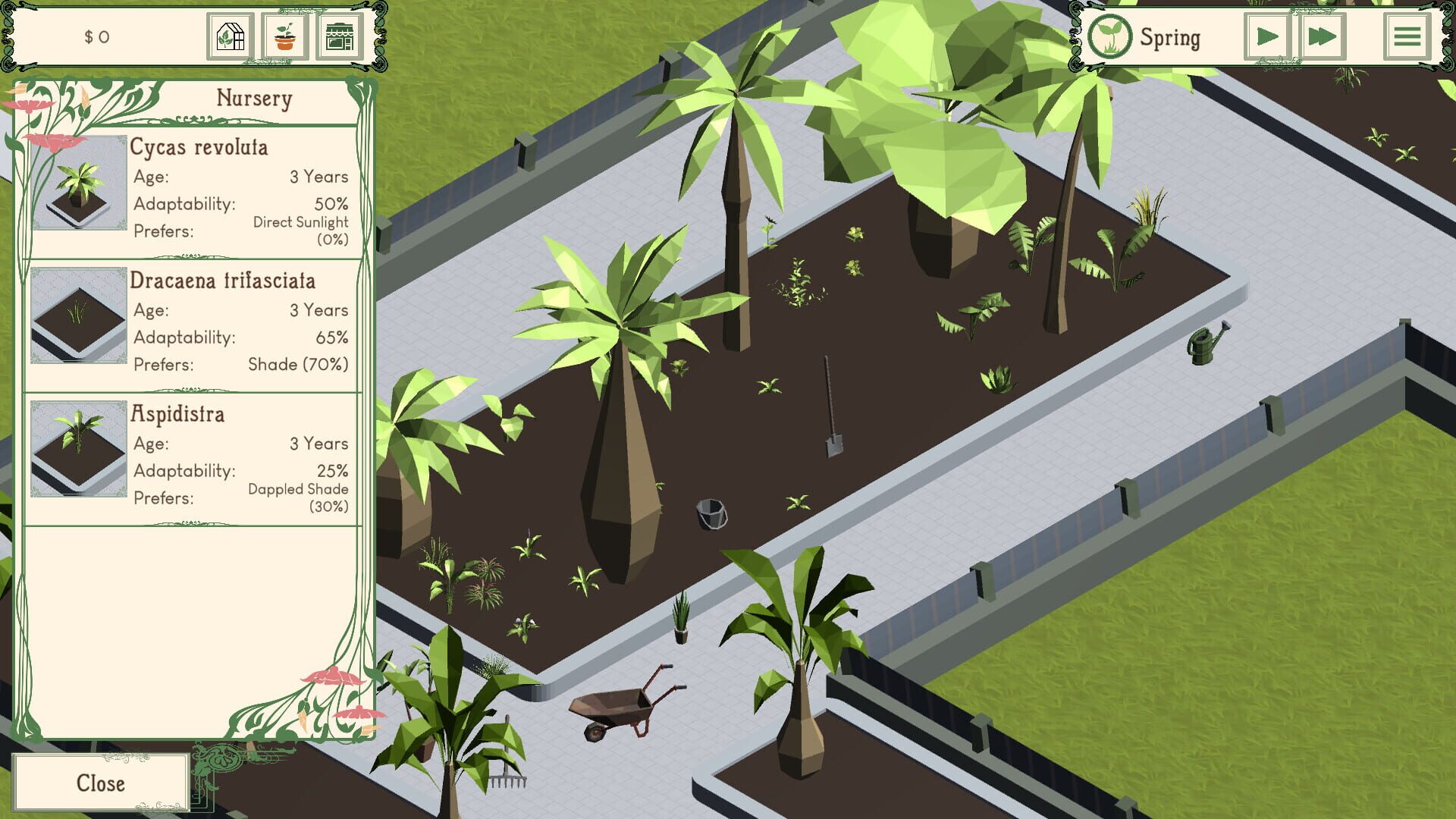 Palm Paradise Garden - Screenshot