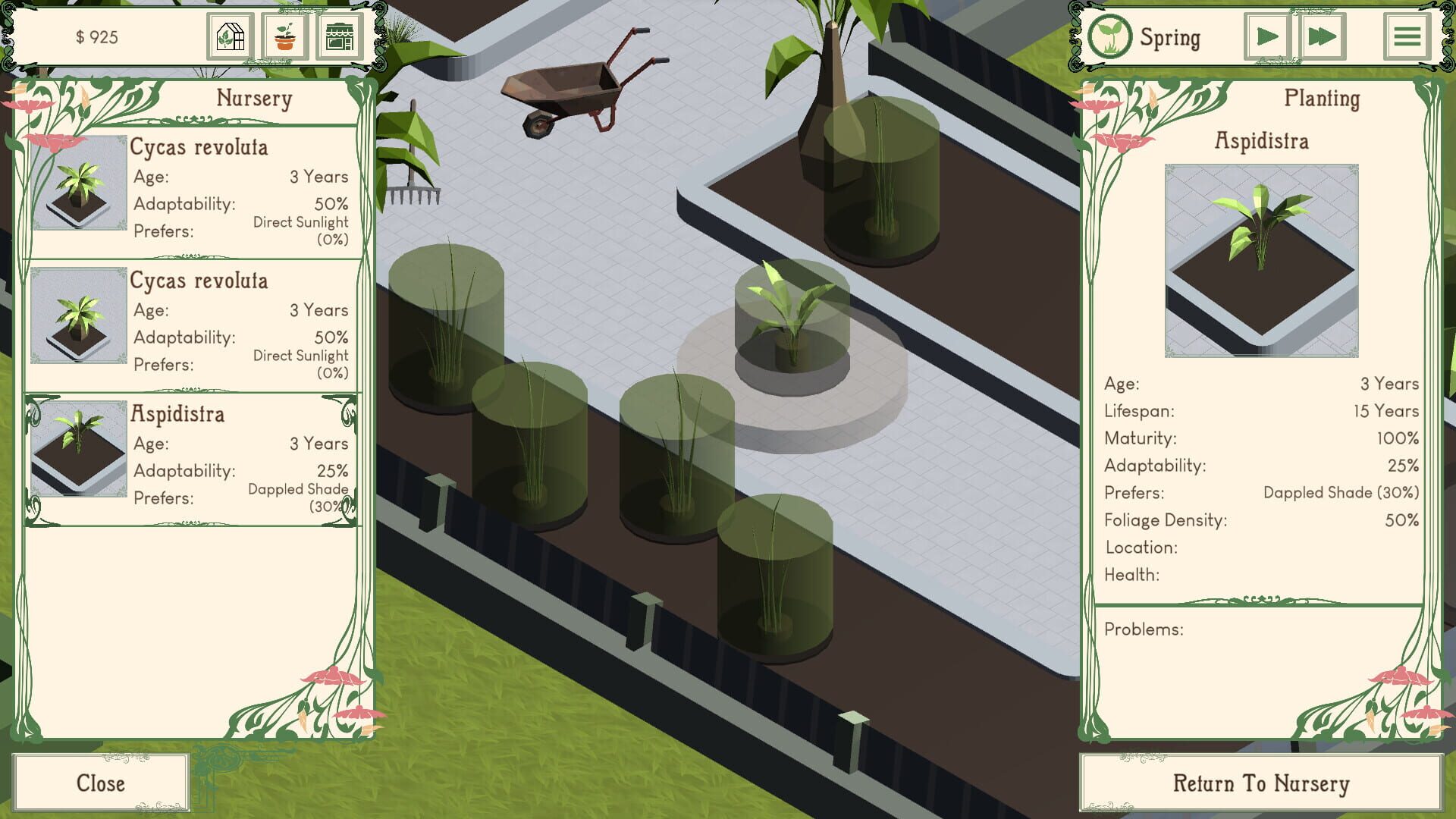 Palm Paradise Garden - Screenshot