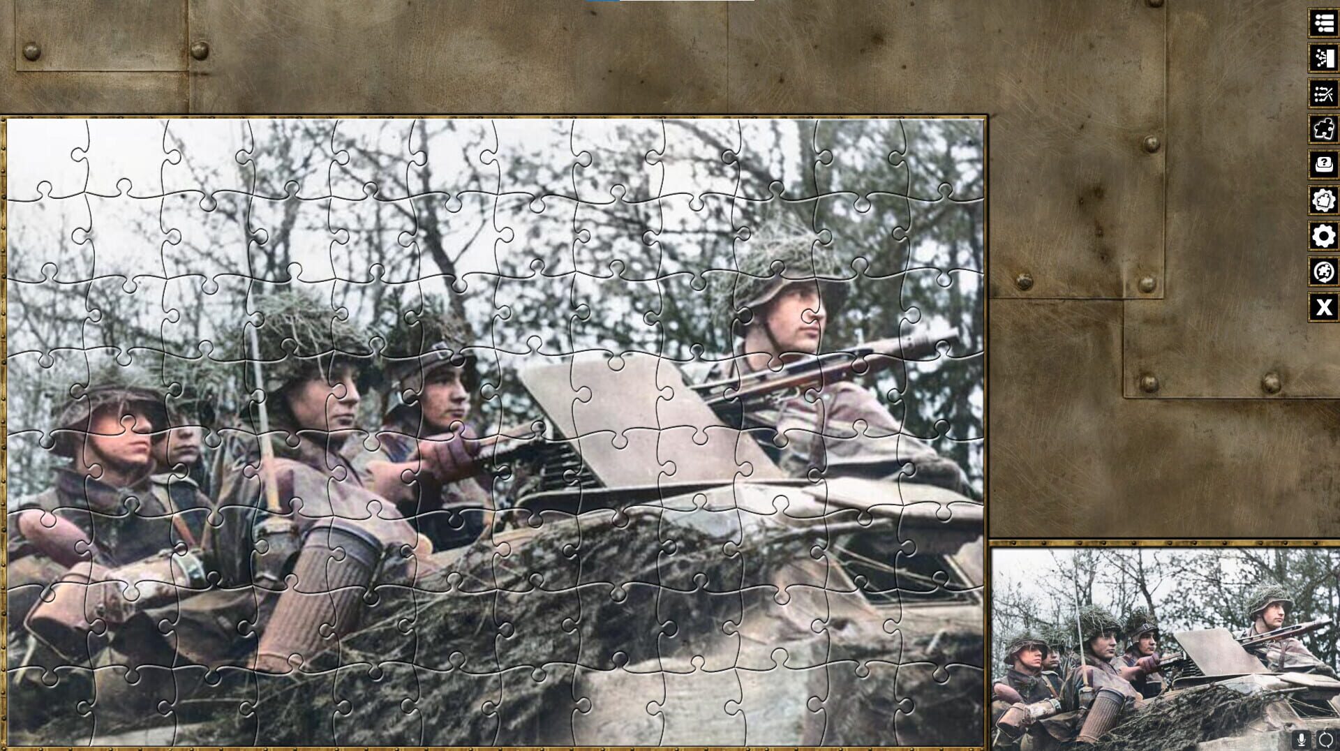 Pixel Puzzles WW2 Jigsaw: Battle of the Bulge - Screenshot