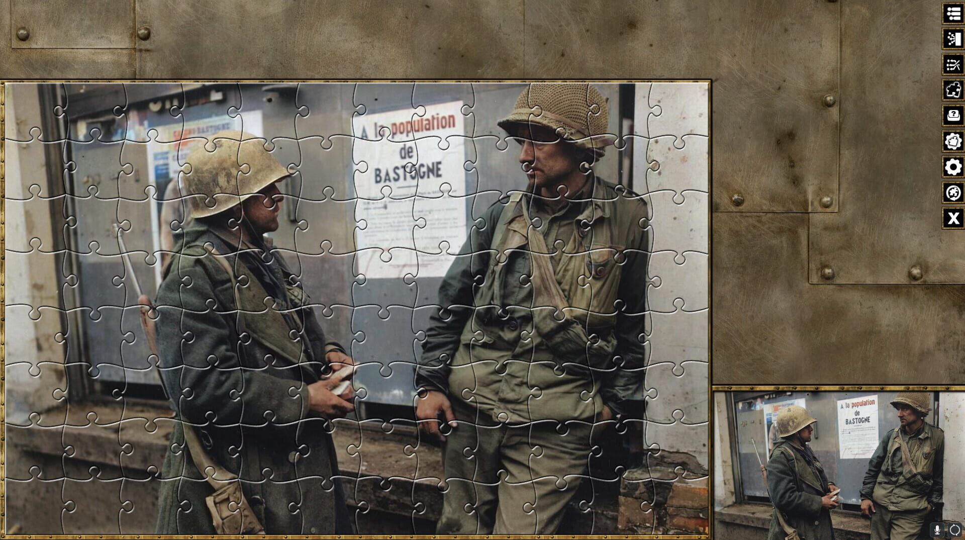 Pixel Puzzles WW2 Jigsaw: Battle of the Bulge - Screenshot