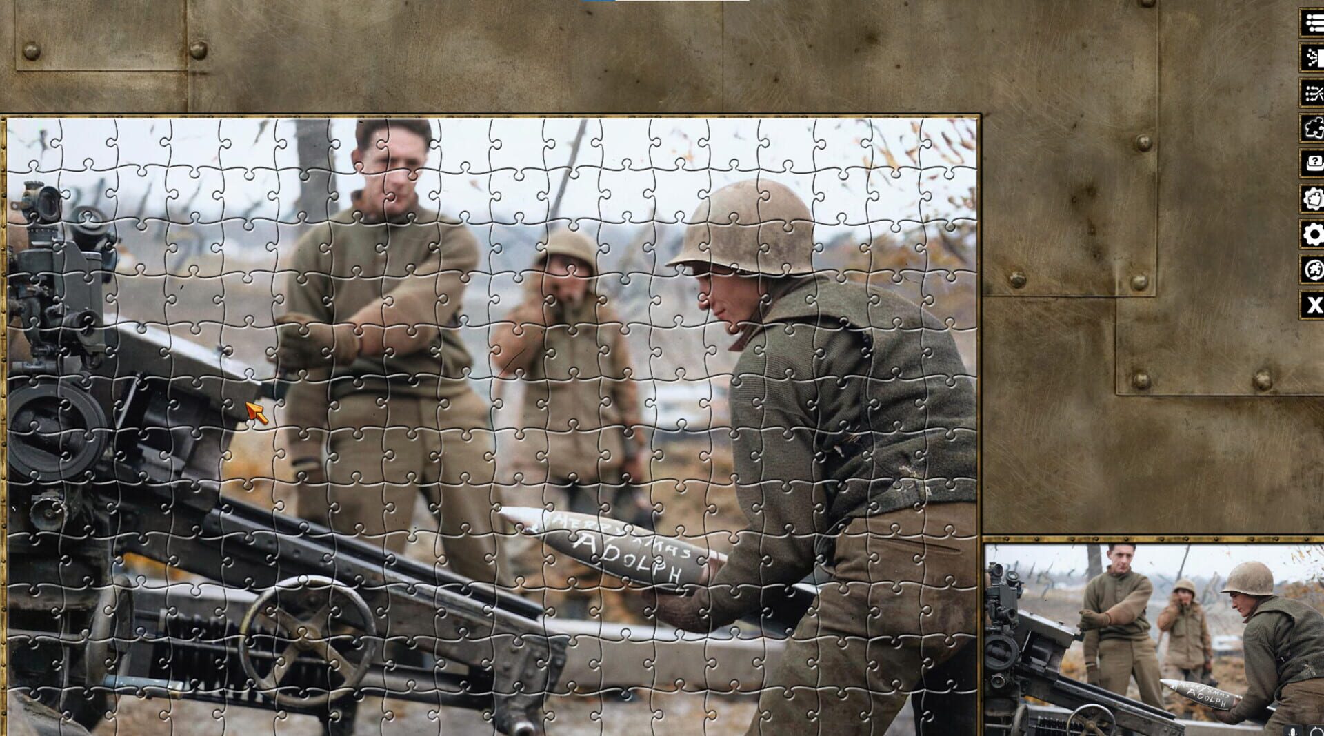 Pixel Puzzles WW2 Jigsaw: Battle of the Bulge - Screenshot