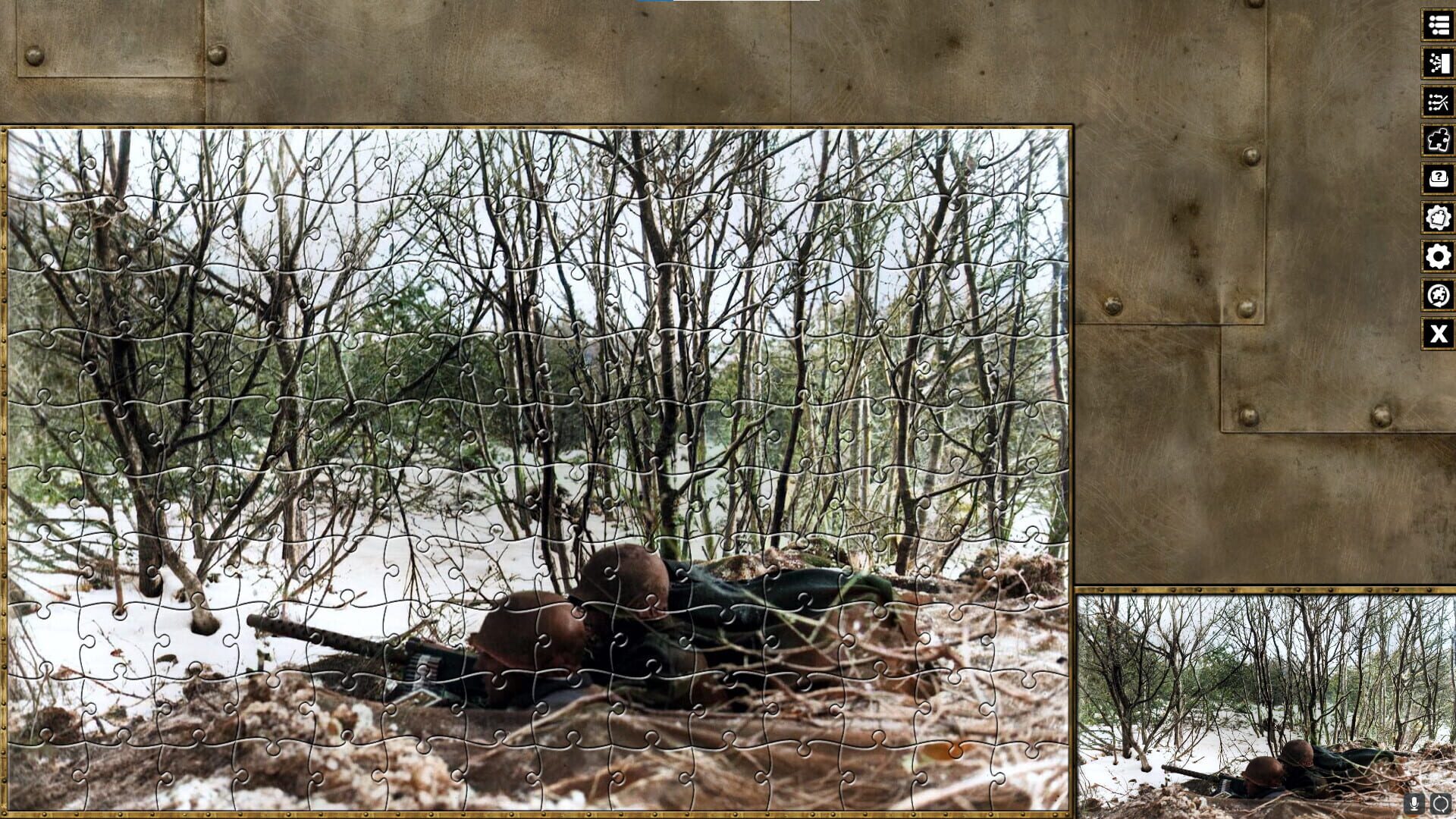 Pixel Puzzles WW2 Jigsaw: Battle of the Bulge - Screenshot