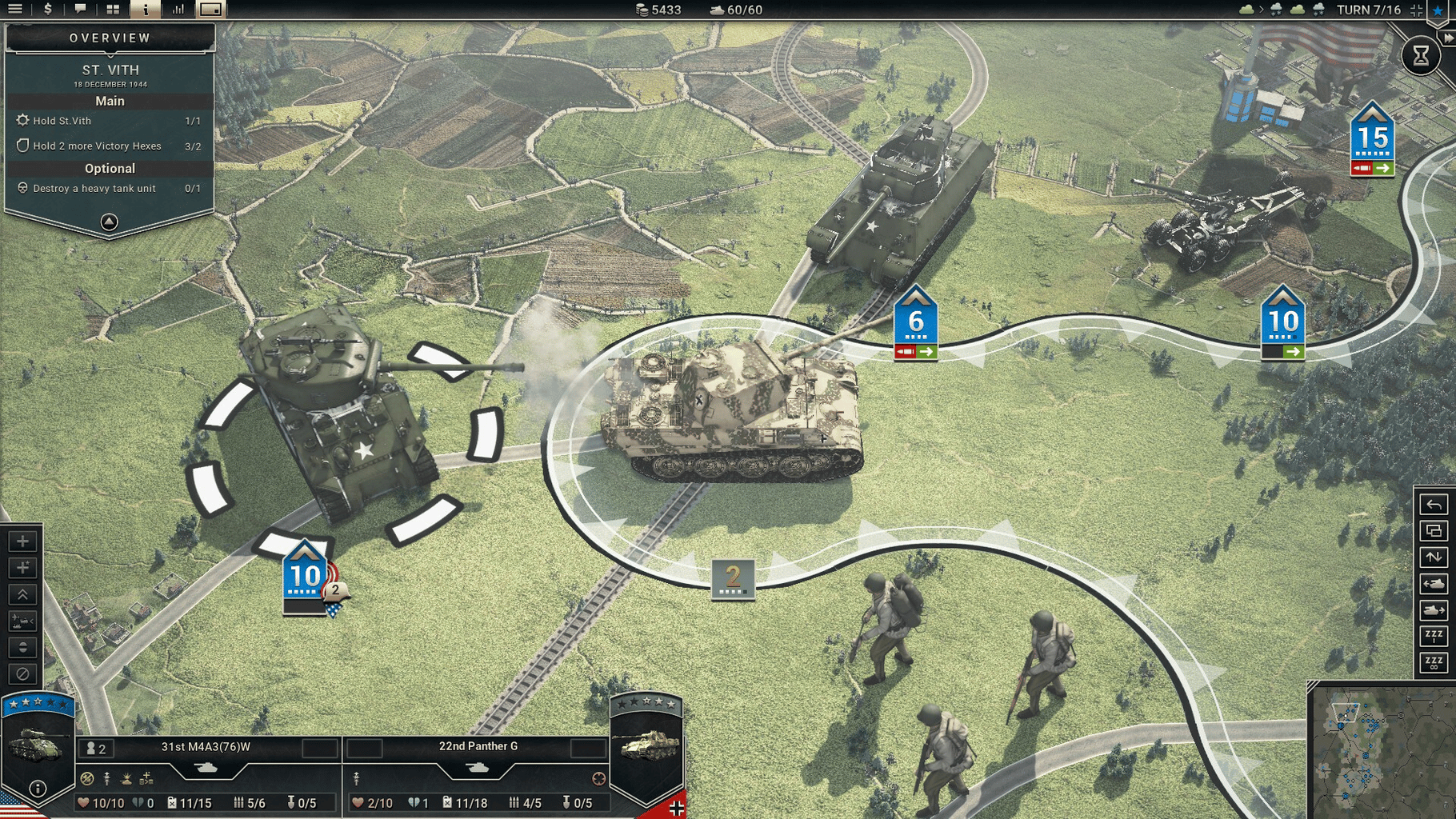 Panzer Corps 2: Frontlines - Bulge screenshot