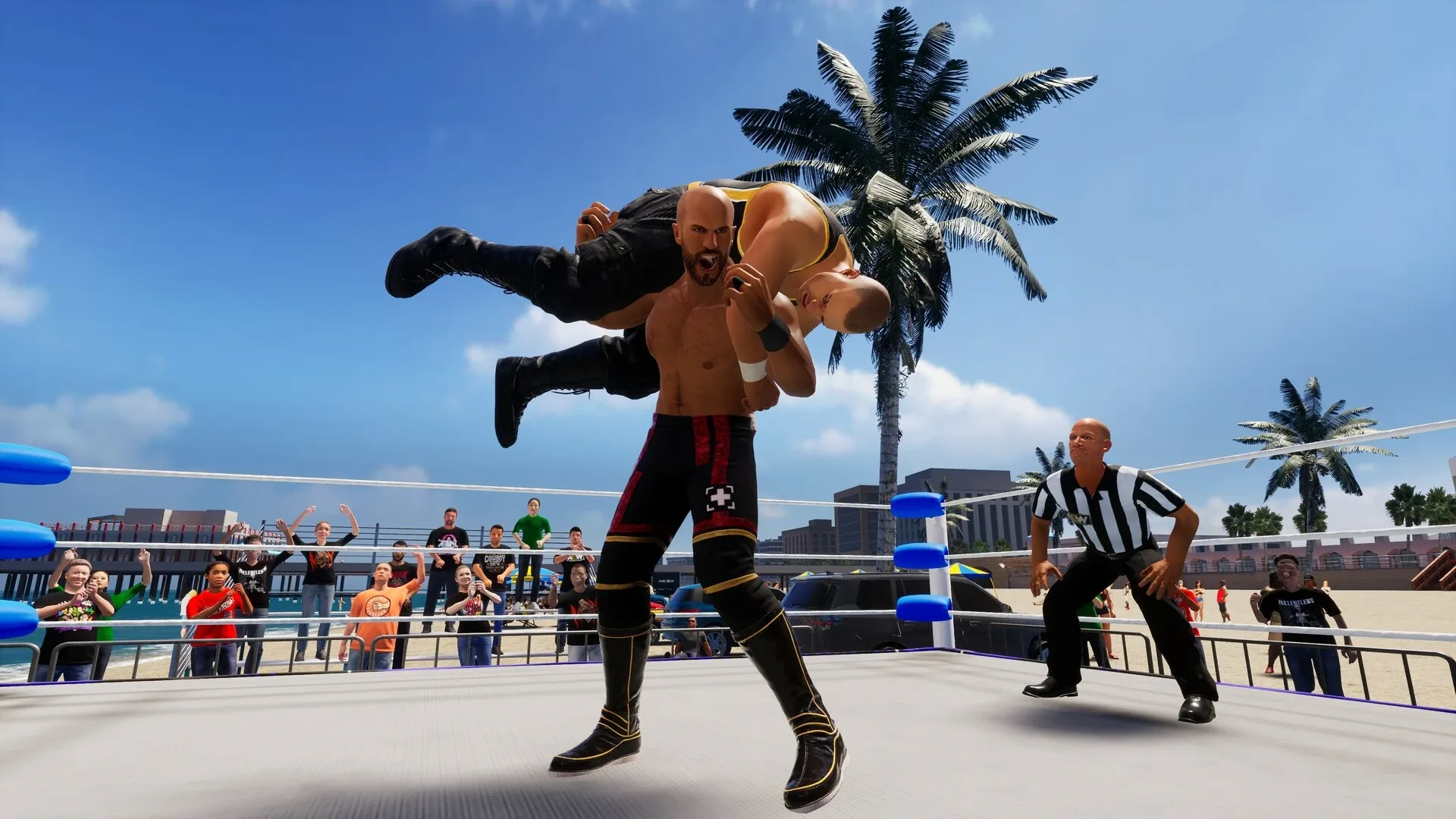 Captura de pantalla - All Elite Wresting: Fight Forever - Giant Swing in the Ring