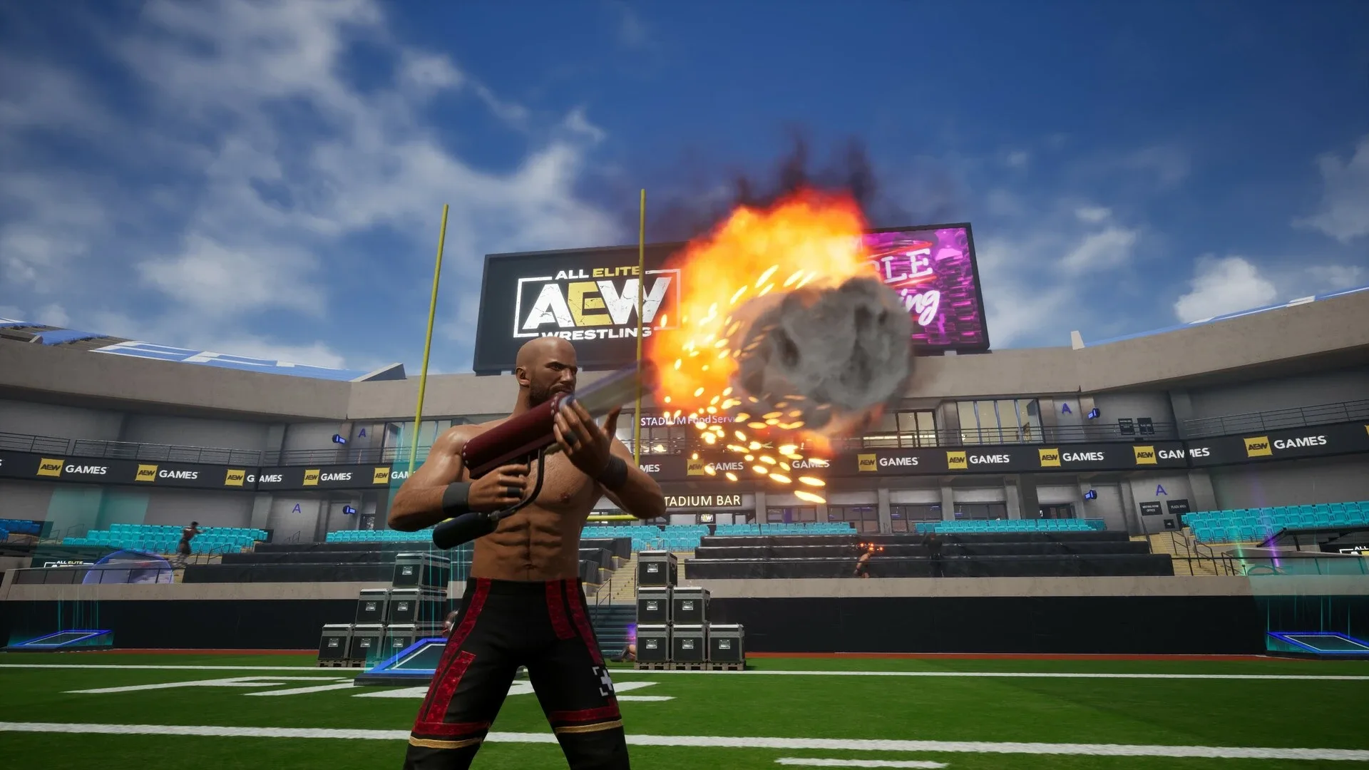 Captura de pantalla - All Elite Wresting: Fight Forever - Giant Swing in the Ring