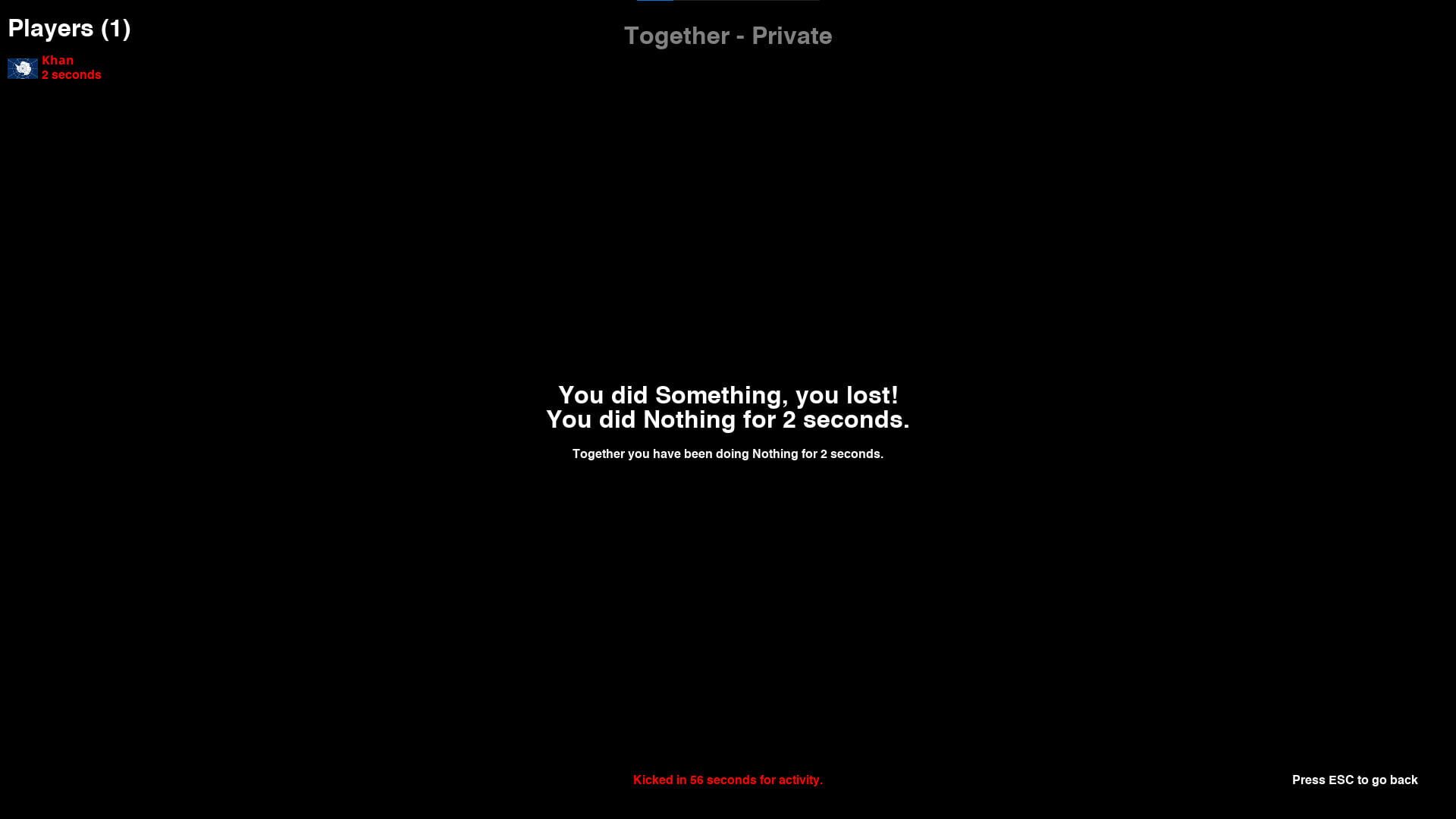 Nothing Together: Dark Theme - Screenshot