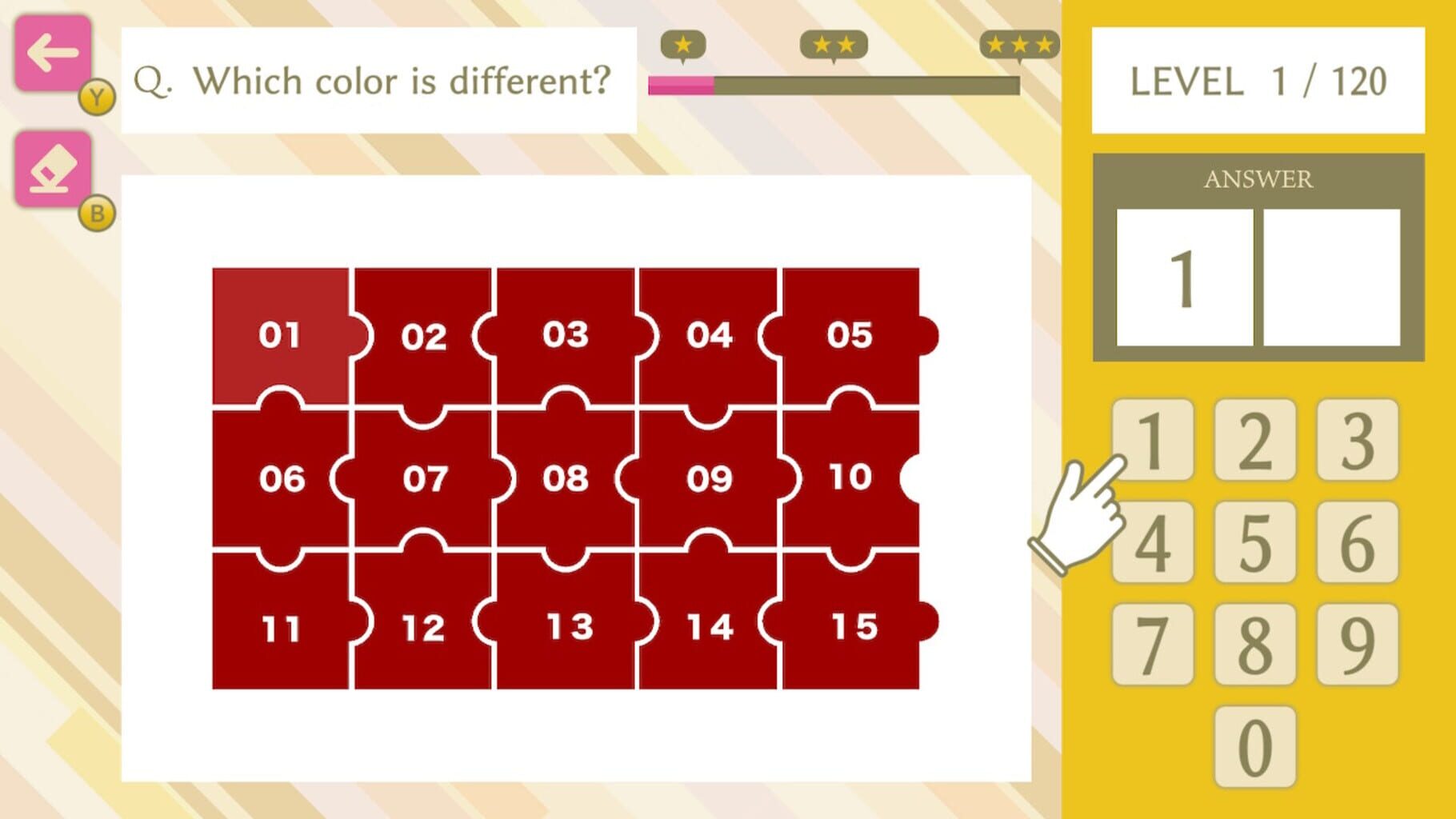 Simple Number-Based Color Sense IQ Test screenshot