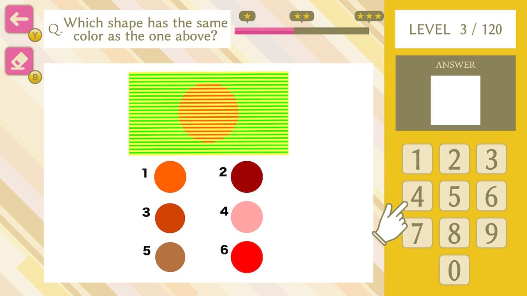 Simple Number-Based Color Sense IQ Test screenshot