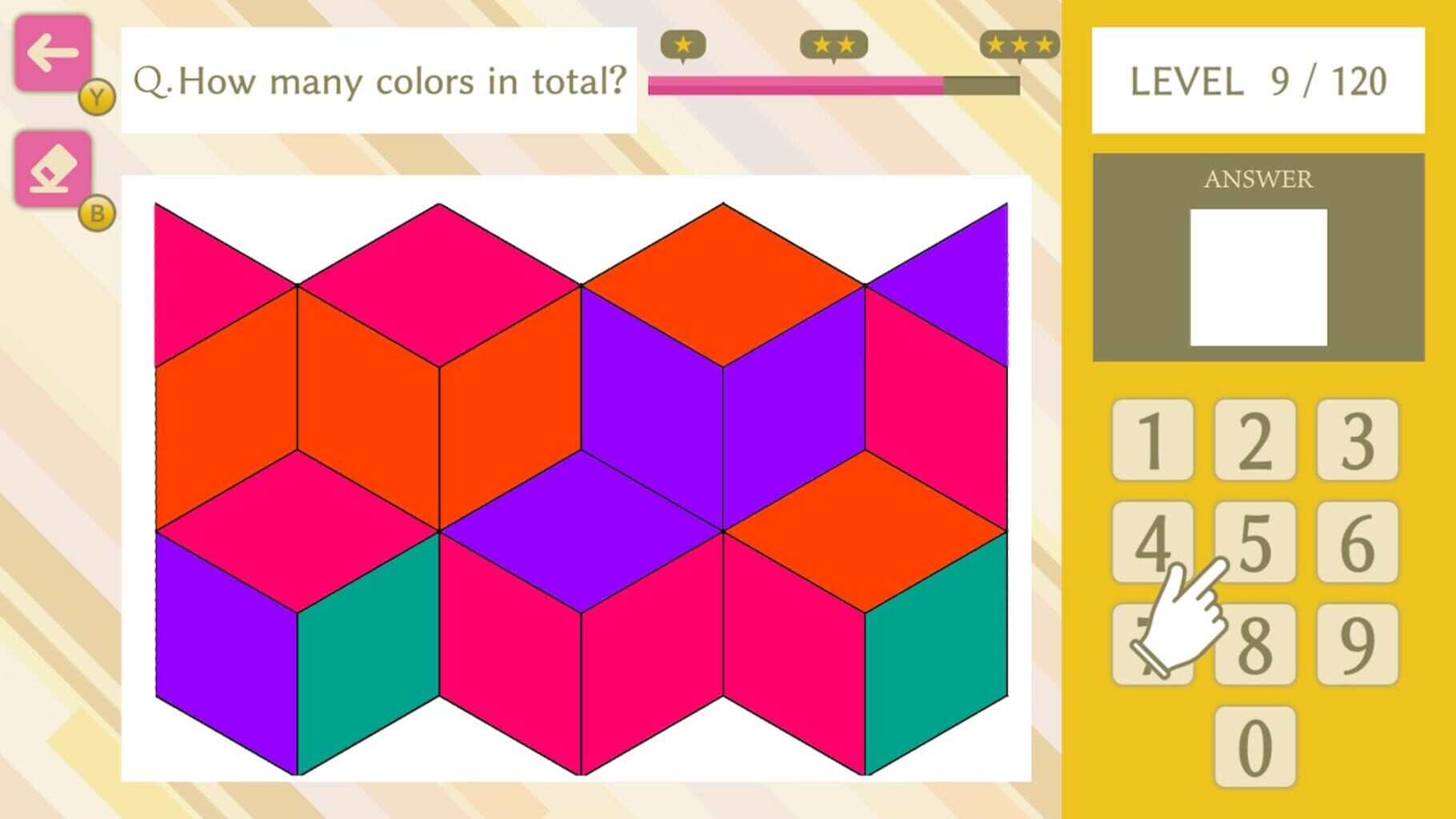 Simple Number-Based Color Sense IQ Test screenshot