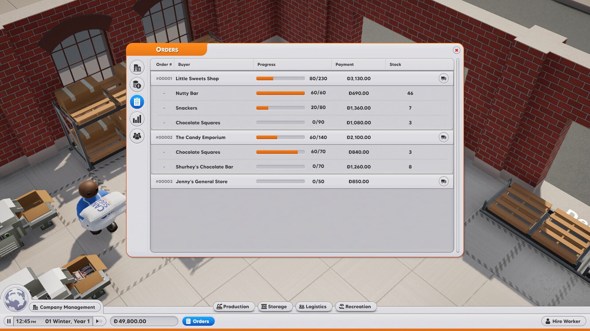 Sweets Inc - Screenshot