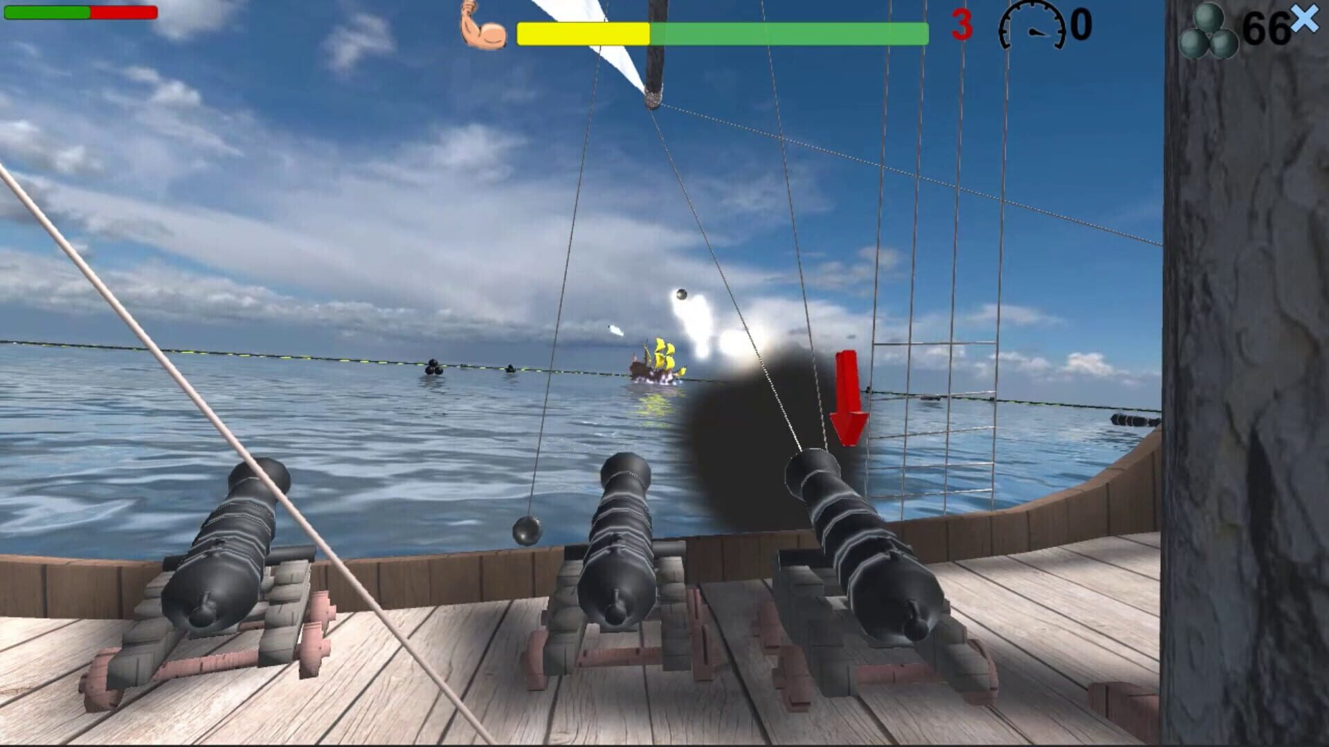 Pirates. Naval battle - Screenshot