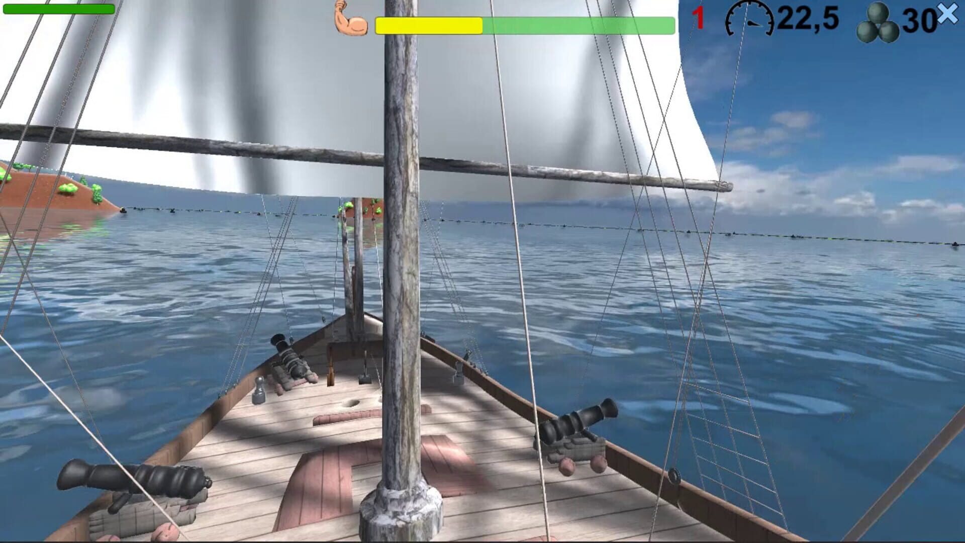 Pirates. Naval battle - Screenshot