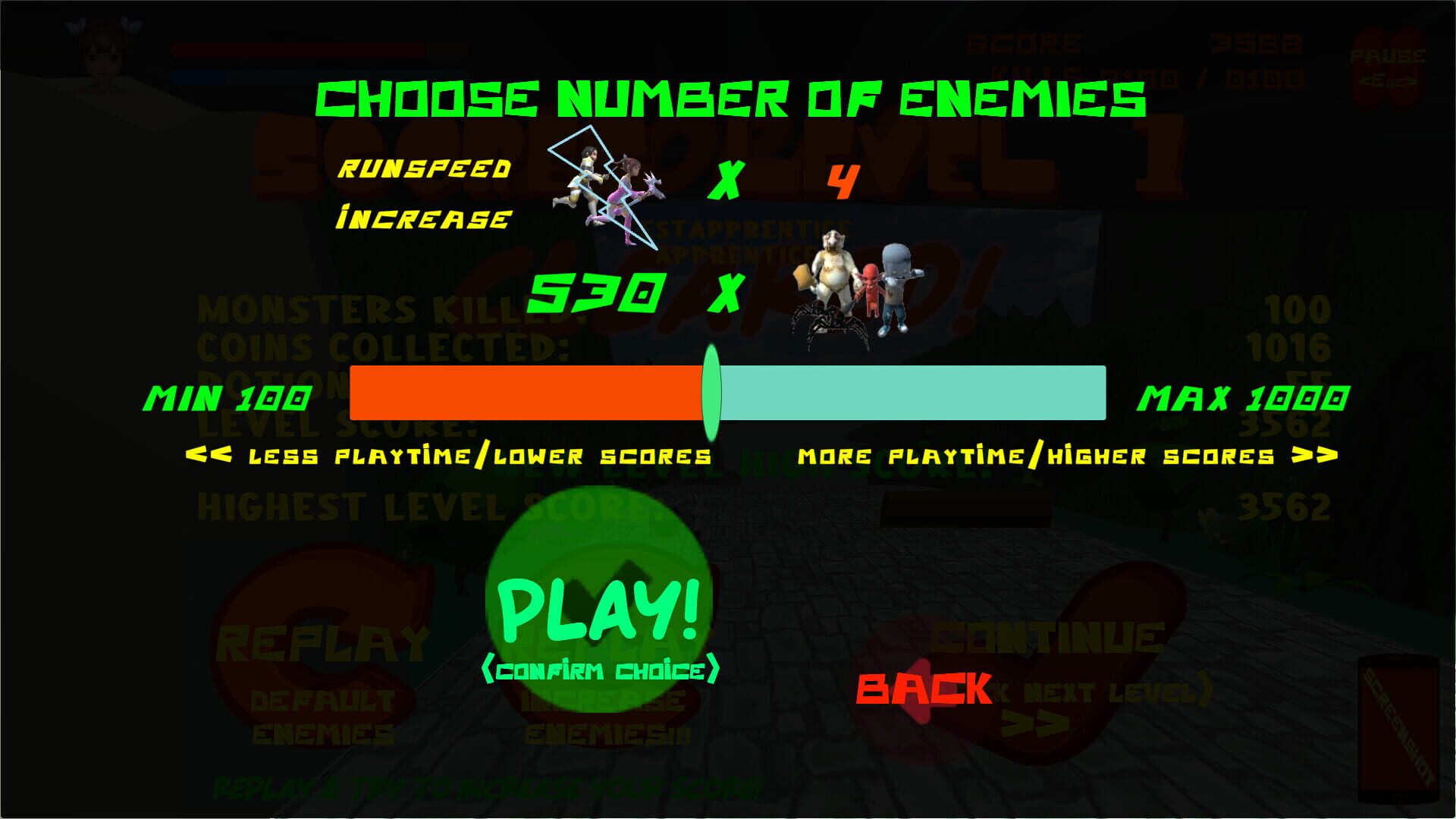Marmargee Fighter Girl vs. Zombies & Monsters! - Screenshot