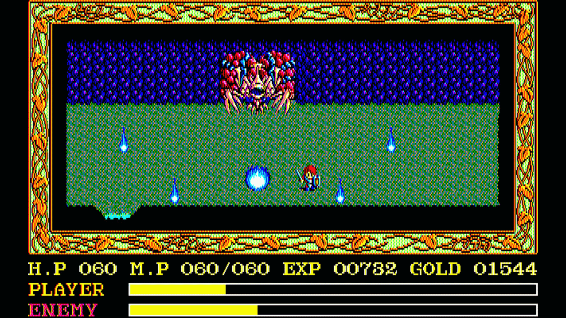 Eggconsole Ys II PC-8801mkIISR screenshot