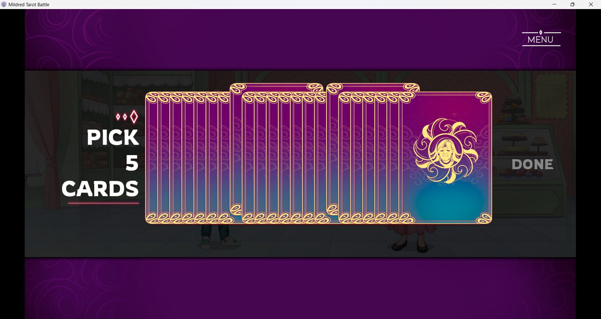 Mildred's Tarot Battle - Screenshot
