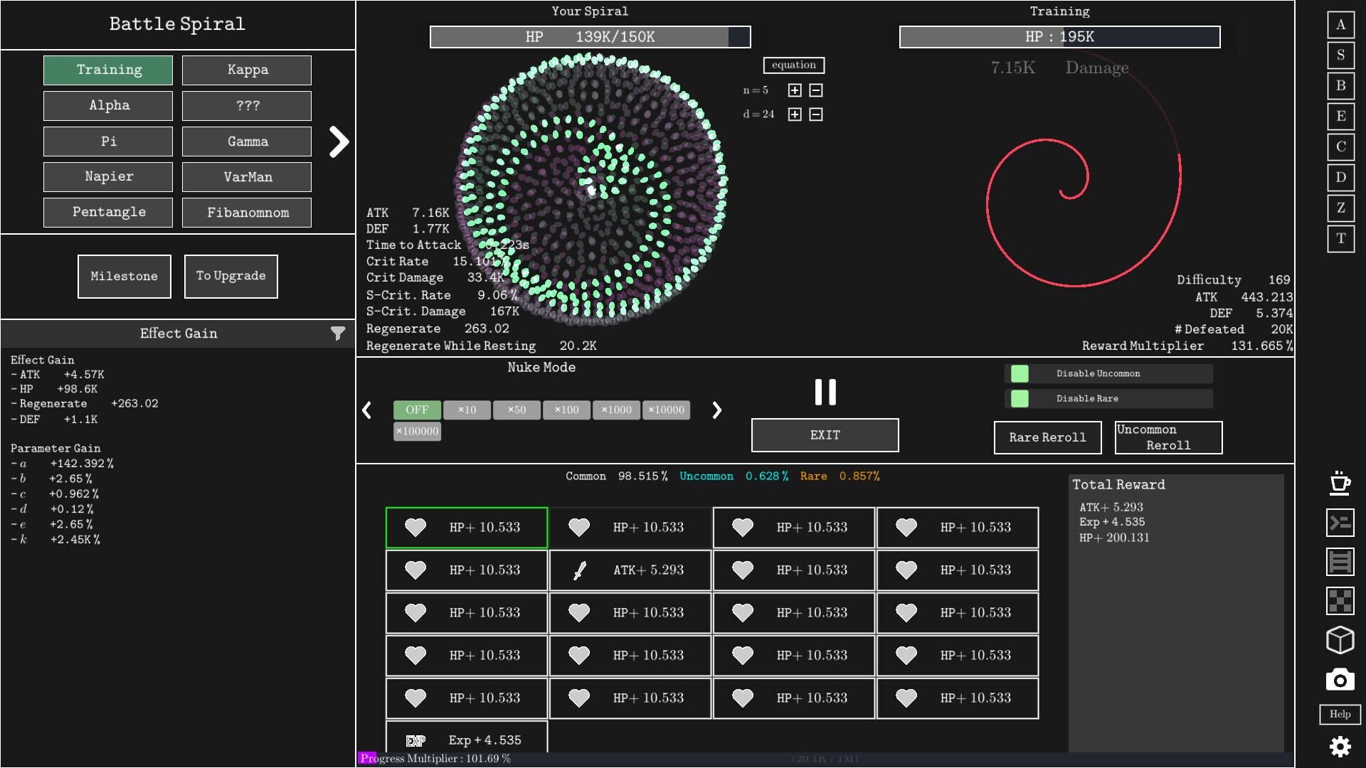 Idle Spiral: Custom Spiral Pack - Screenshot