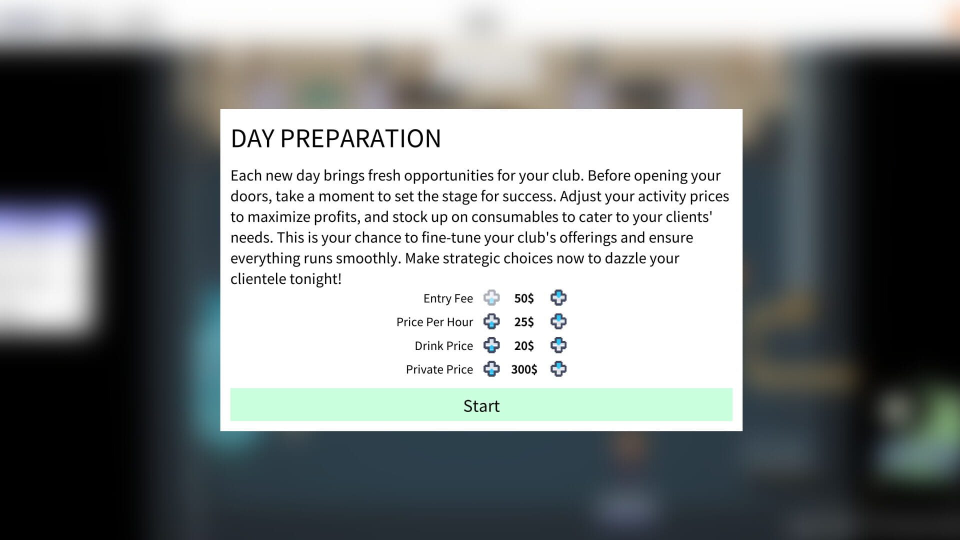 Synthetica: Cyber Club Manager - Screenshot