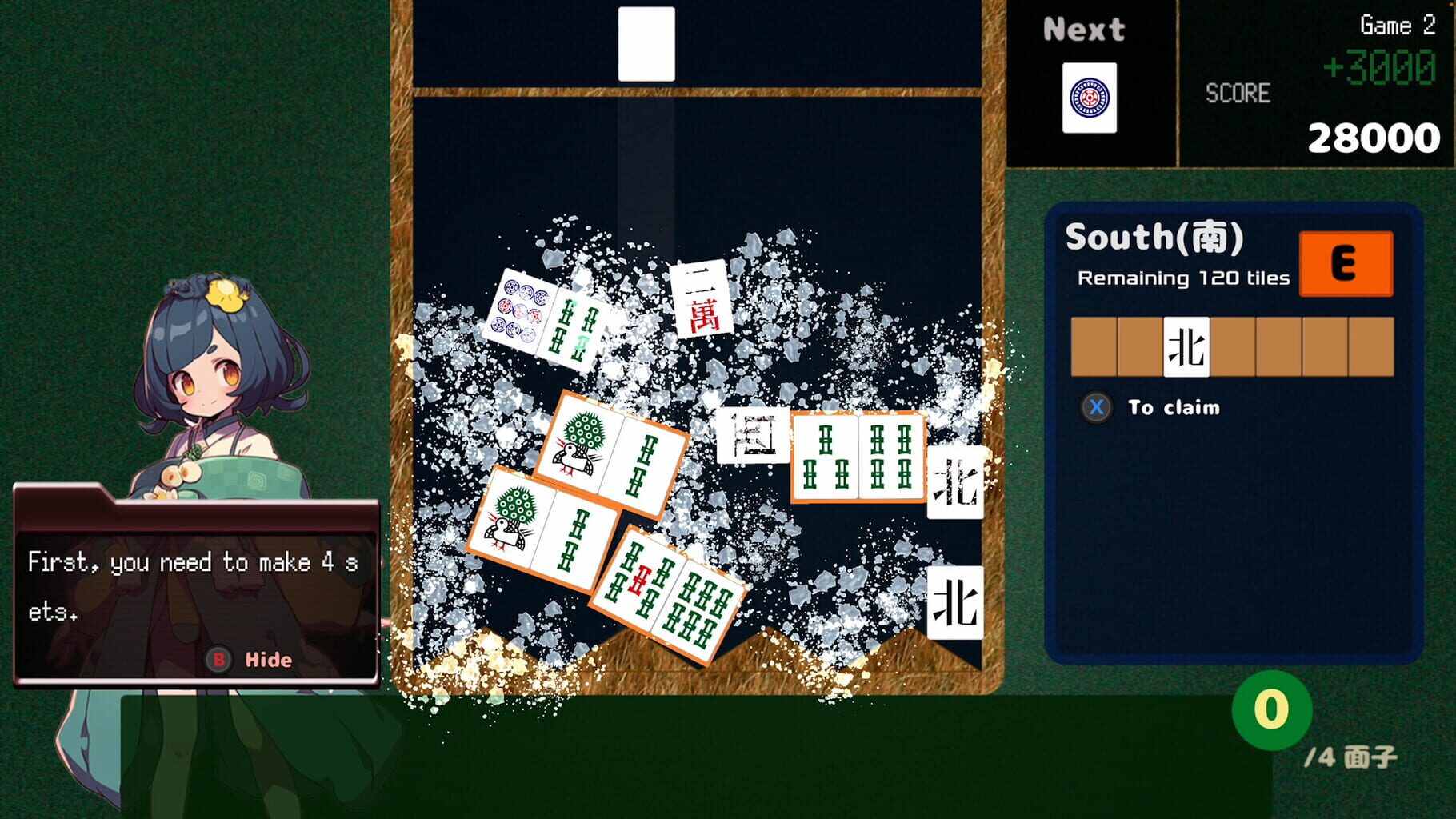 Drop Mahjong Tiles