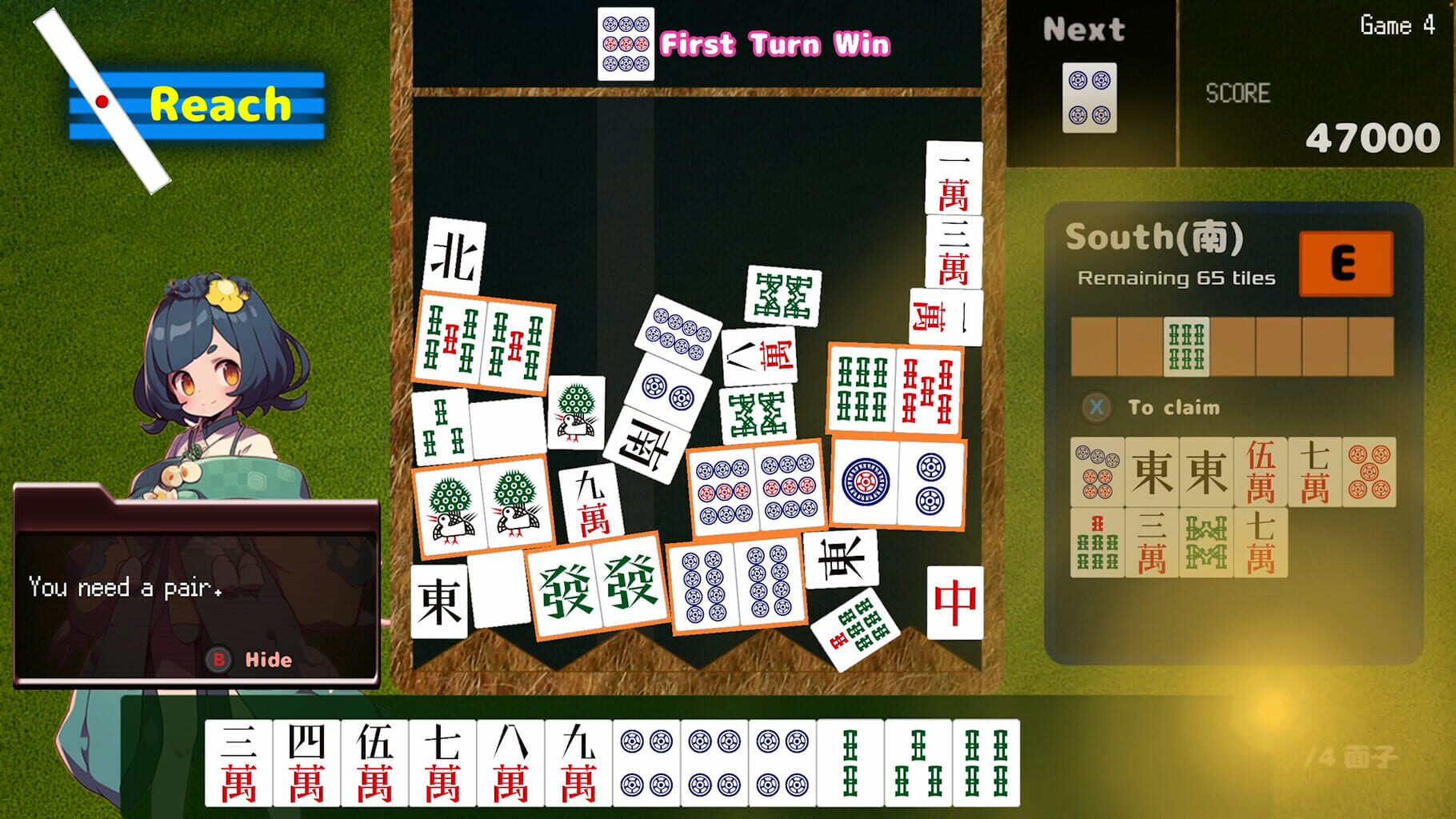 Drop Mahjong Tiles