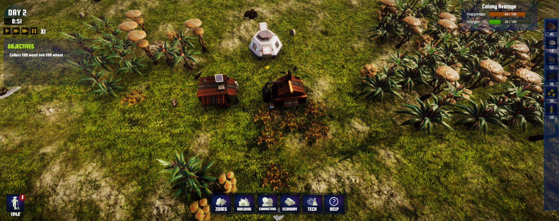 Colonization Simulator - Screenshot