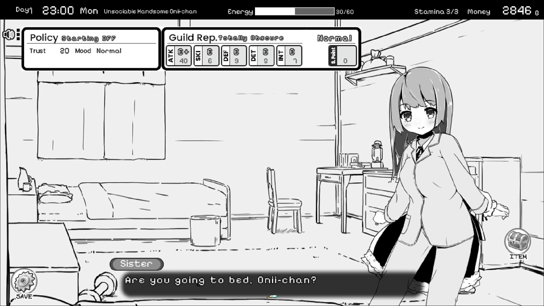 Living With Sister: Monochrome Fantasy screenshot