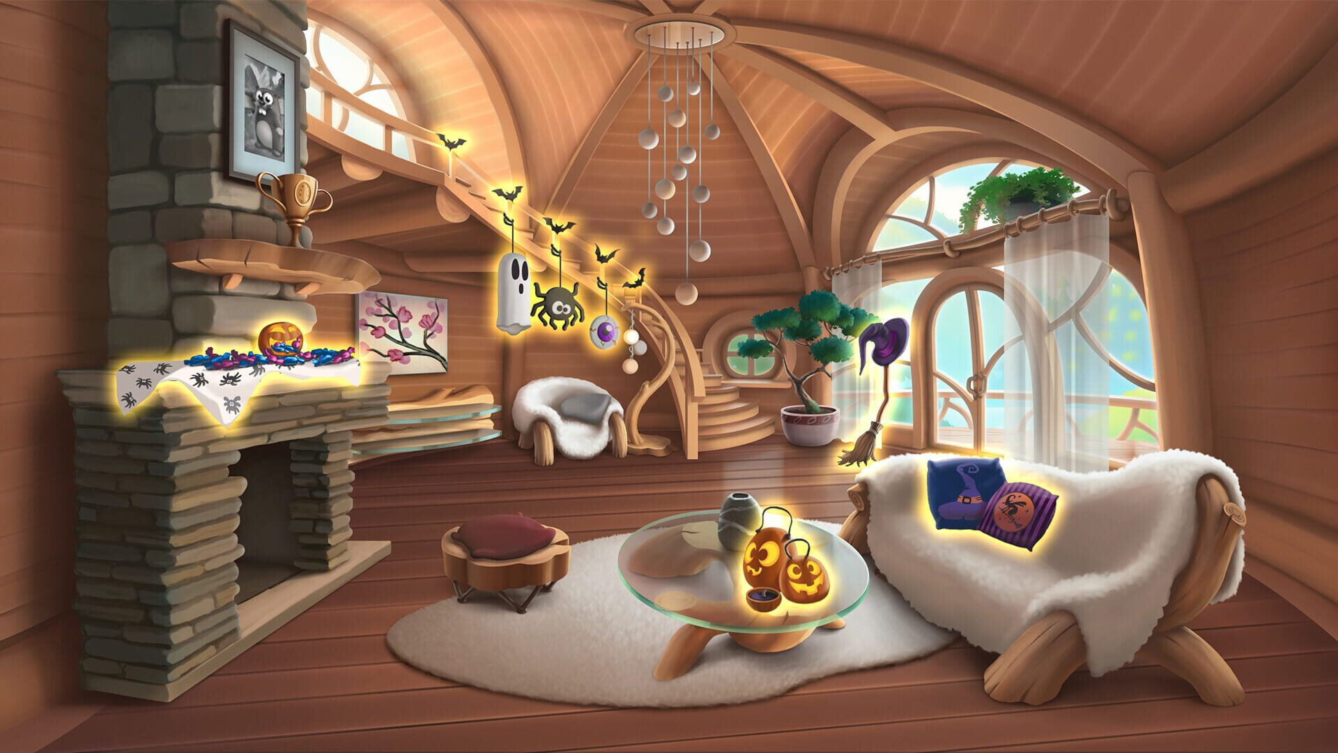 Bingo Beavers: Halloween Decorations - Screenshot