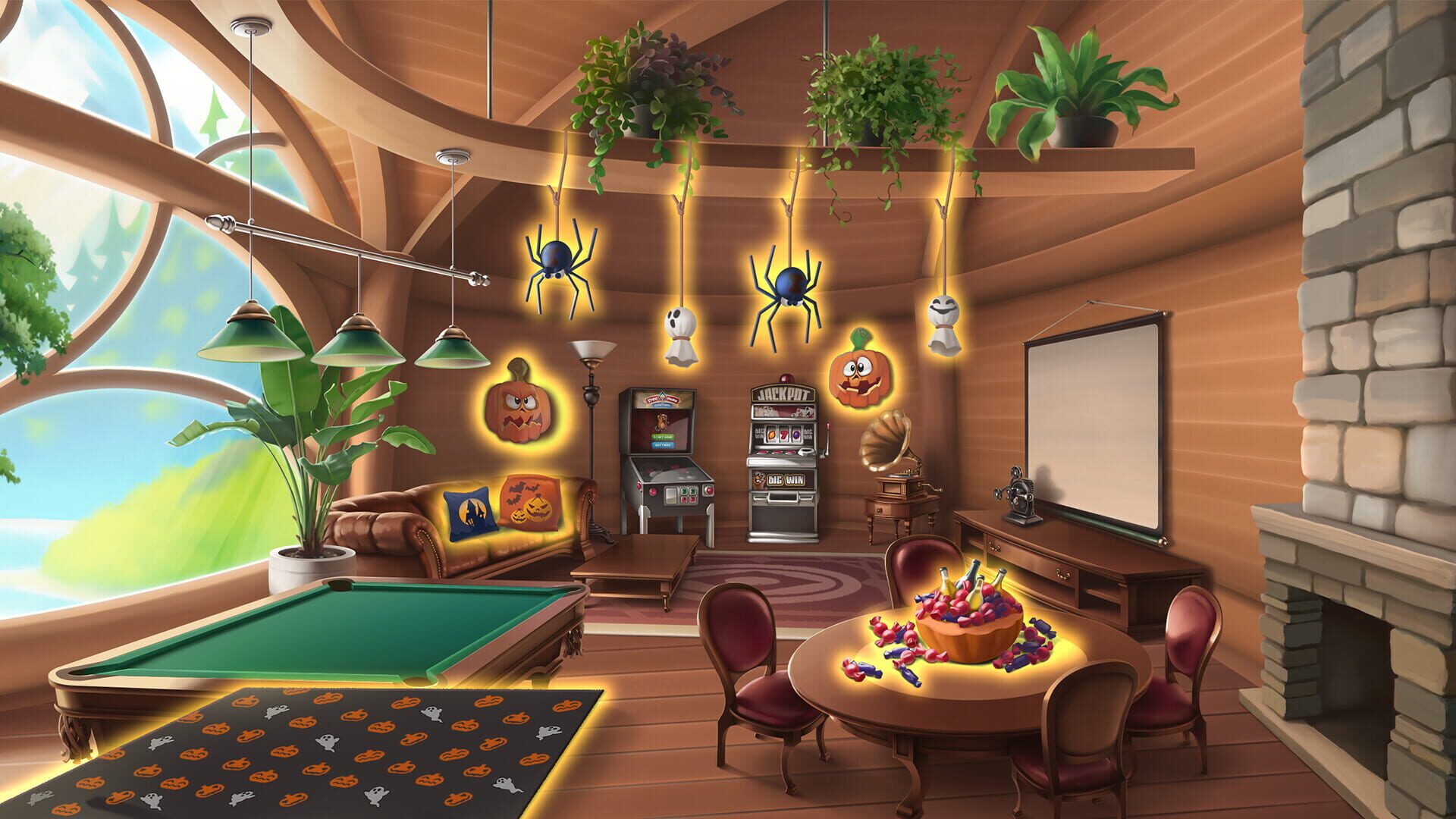 Bingo Beavers: Halloween Decorations - Screenshot
