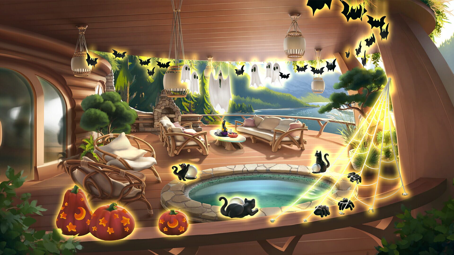Bingo Beavers: Halloween Decorations - Screenshot