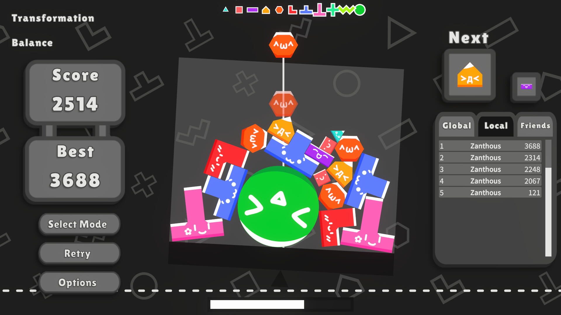 Suika Shapes - Screenshot
