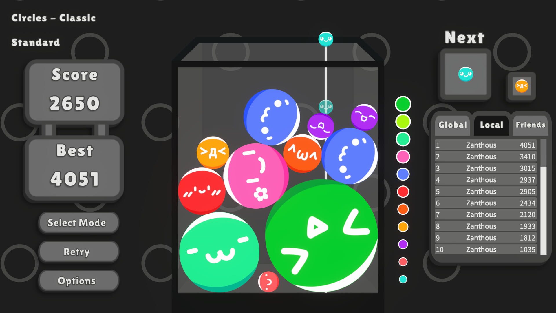 Suika Shapes - Screenshot