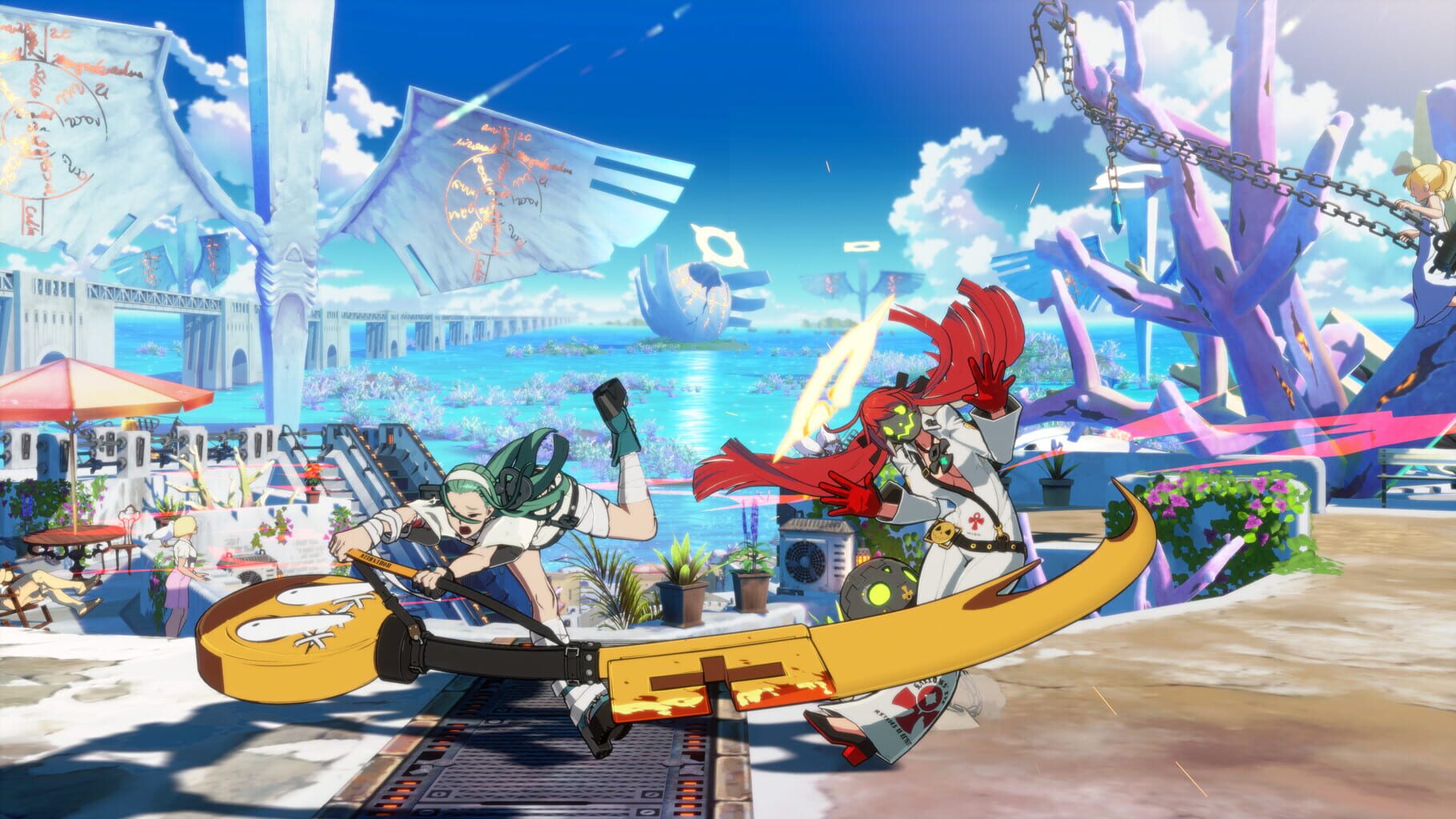 Guilty Gear: Strive - Additional Battle Stage: Fallen Prayer, Engulfed Lives screenshot