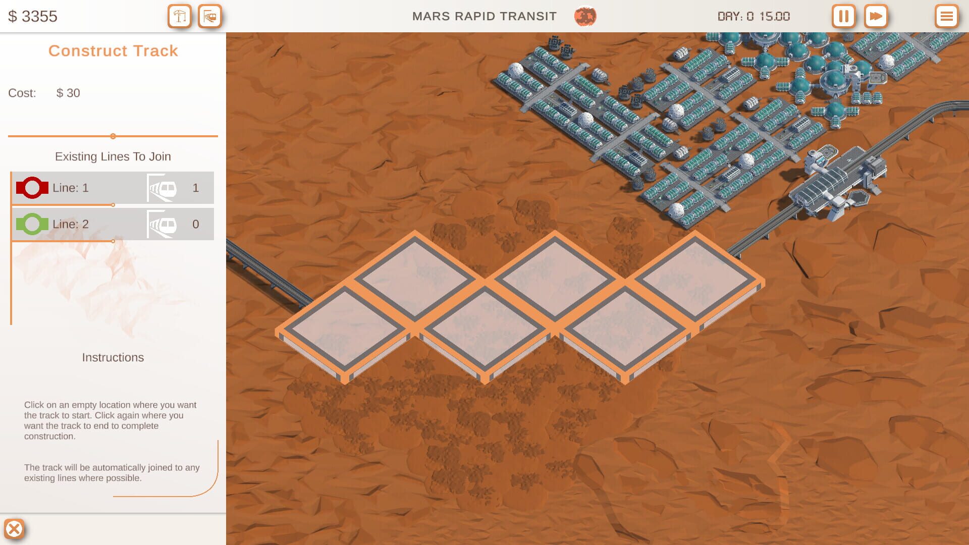 Mars Rapid Transit - Screenshot
