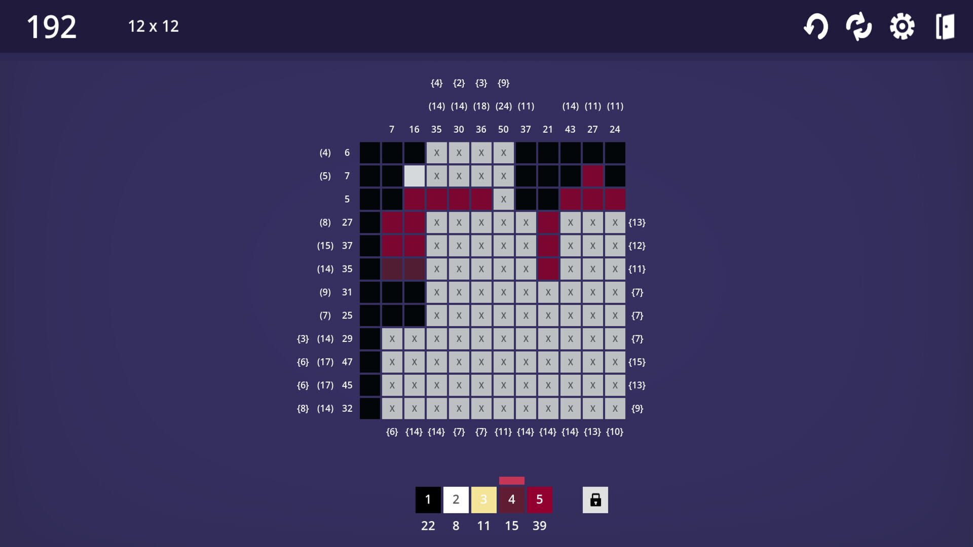 Math Pixels - Screenshot