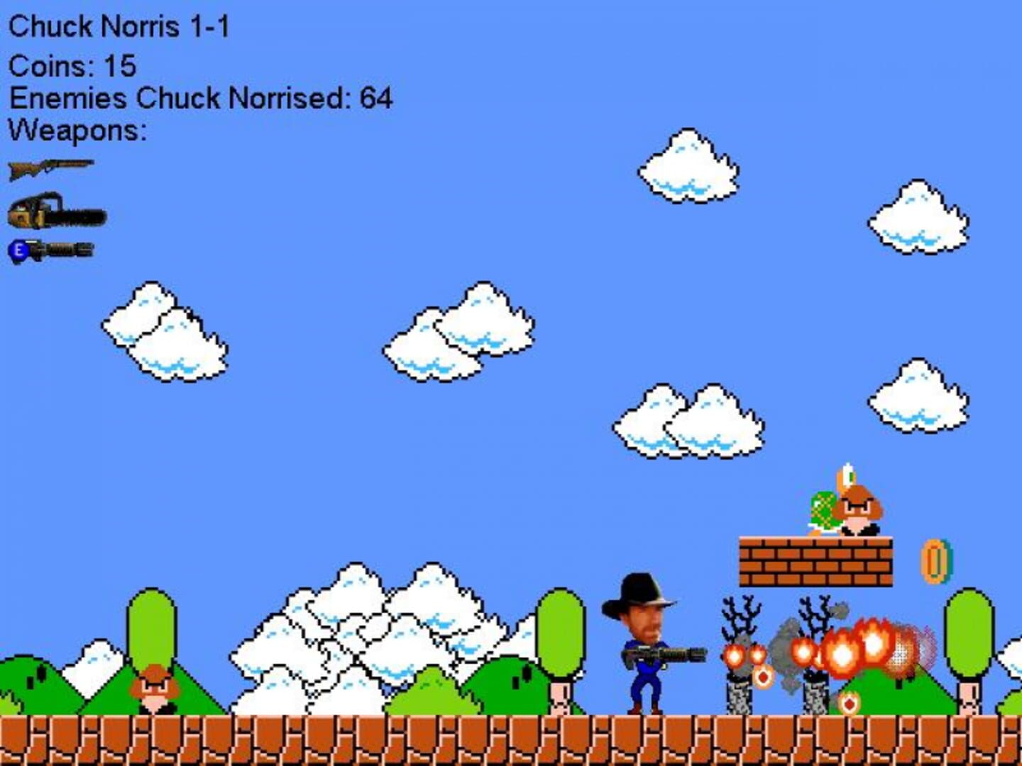 Super Chuck Norris Bros - Screenshot