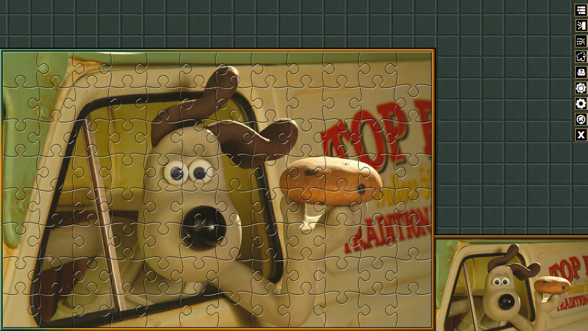 Pixel Puzzles Aardman Jigsaws: Wallace & Gromit - A Matter Of Loaf And Death - Screenshot